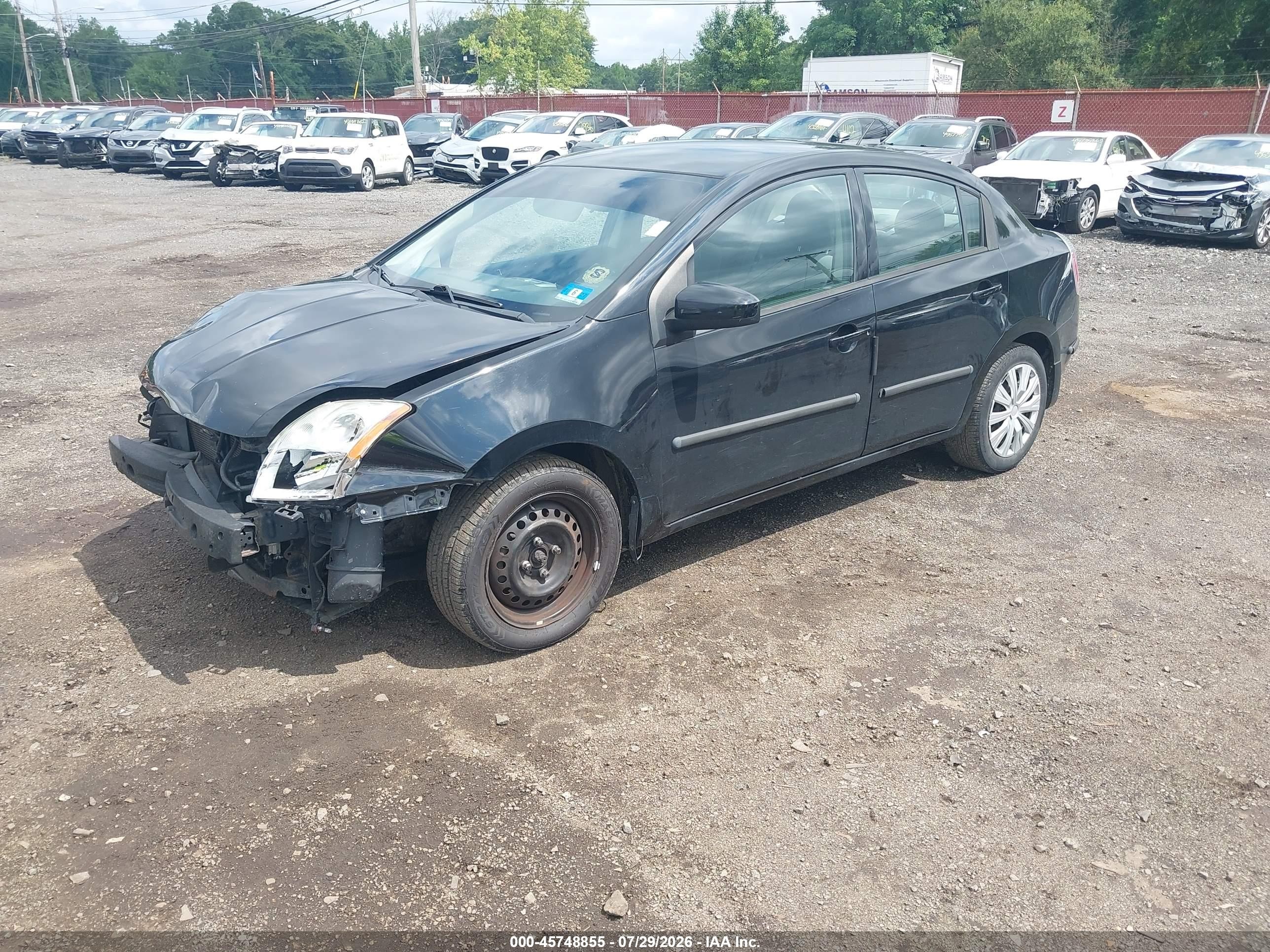 2008 Nissan Sentra 2.0 S Black vin: 3N1AB61E78L763968