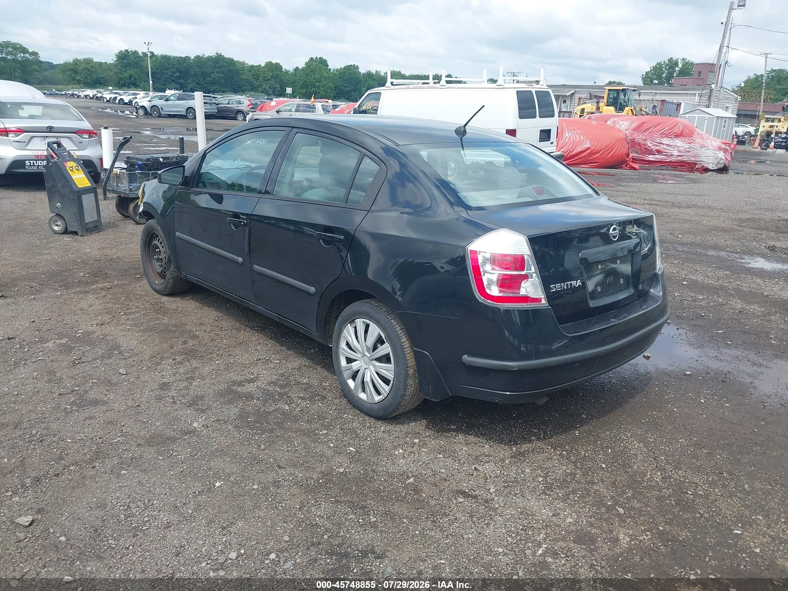 2008 Nissan Sentra 2.0 S Black vin: 3N1AB61E78L763968