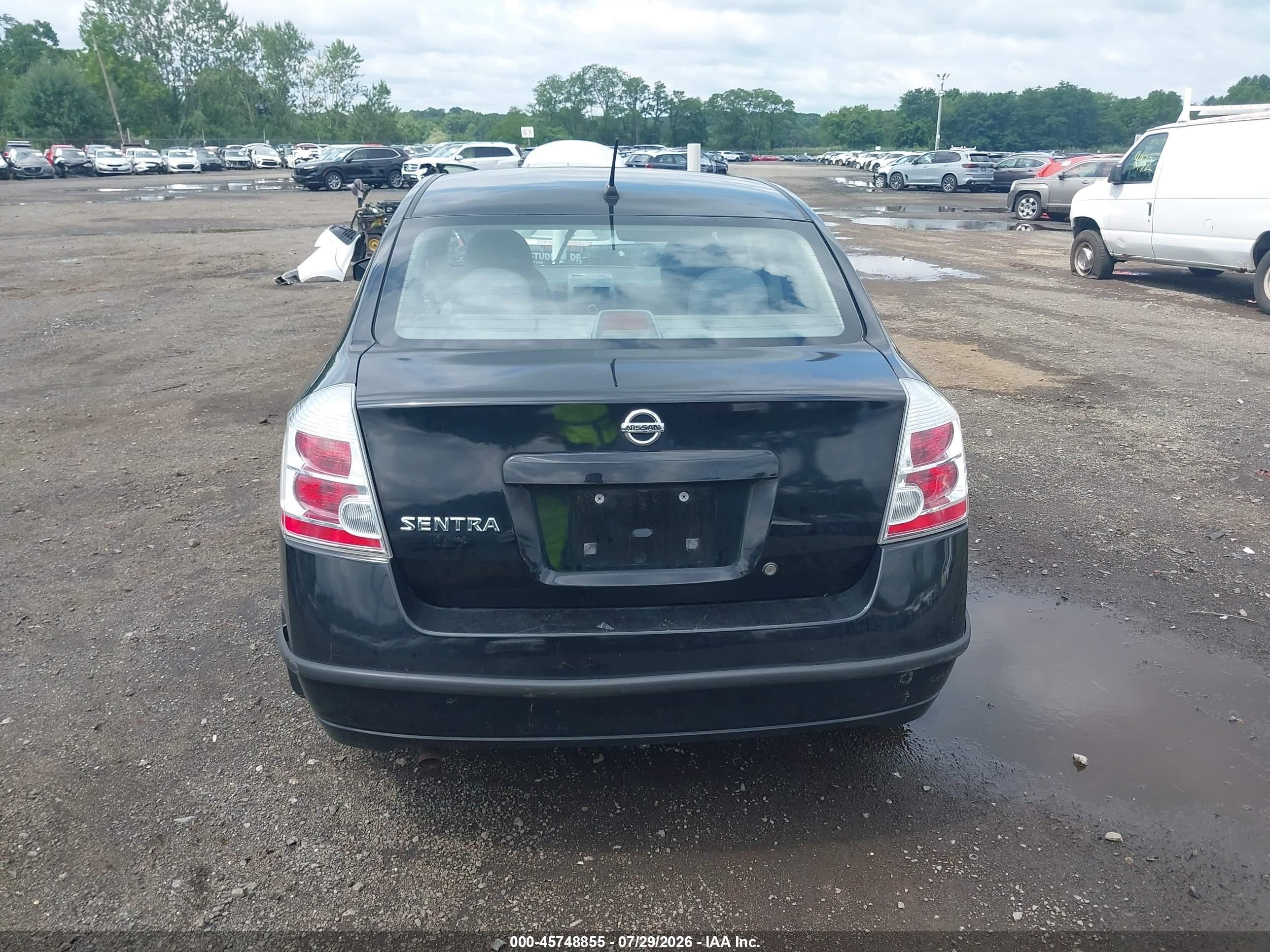 2008 Nissan Sentra 2.0 S Black vin: 3N1AB61E78L763968