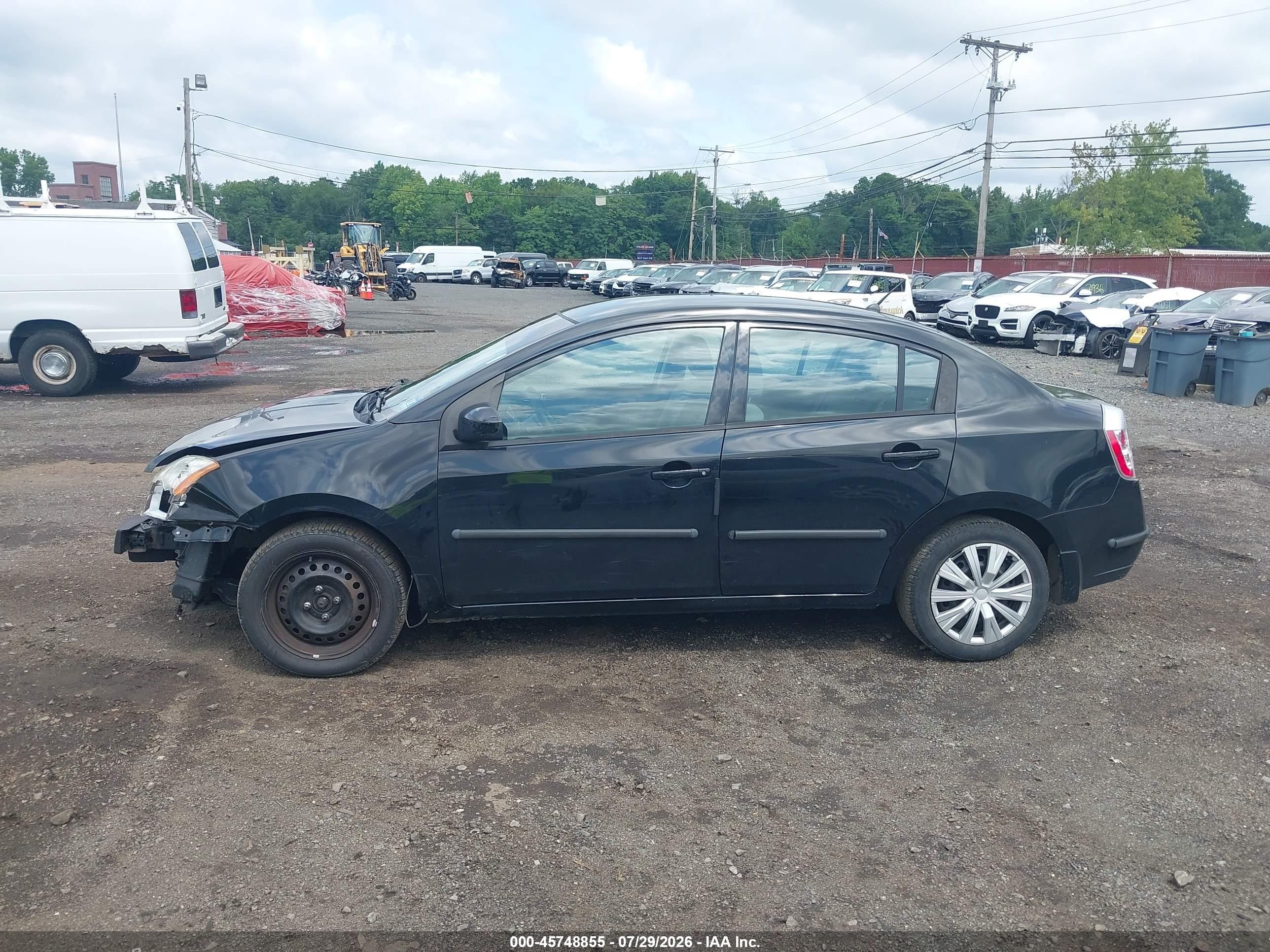 2008 Nissan Sentra 2.0 S Black vin: 3N1AB61E78L763968