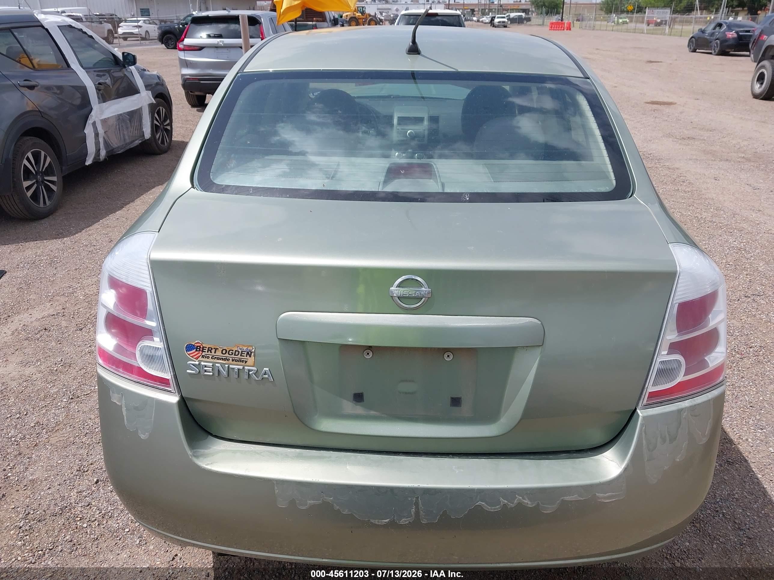 2008 Nissan Sentra 2.0 S Green vin: 3N1AB61E78L764585