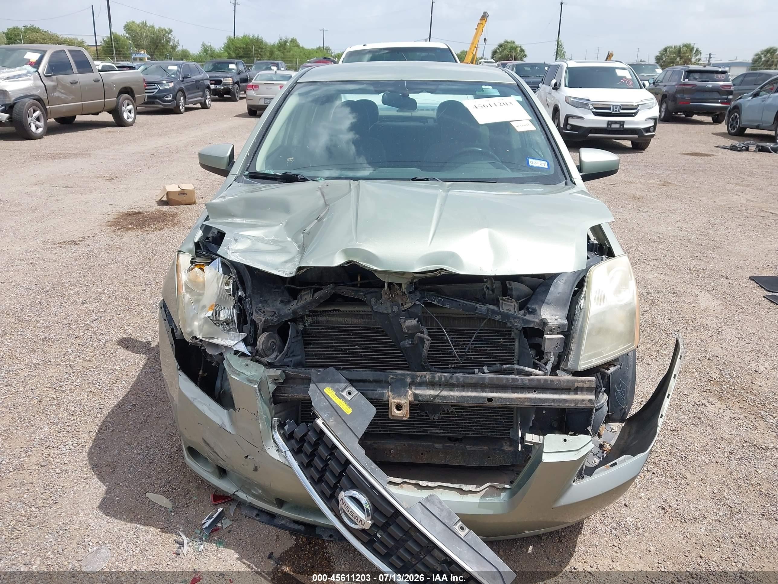 2008 Nissan Sentra 2.0 S Green vin: 3N1AB61E78L764585