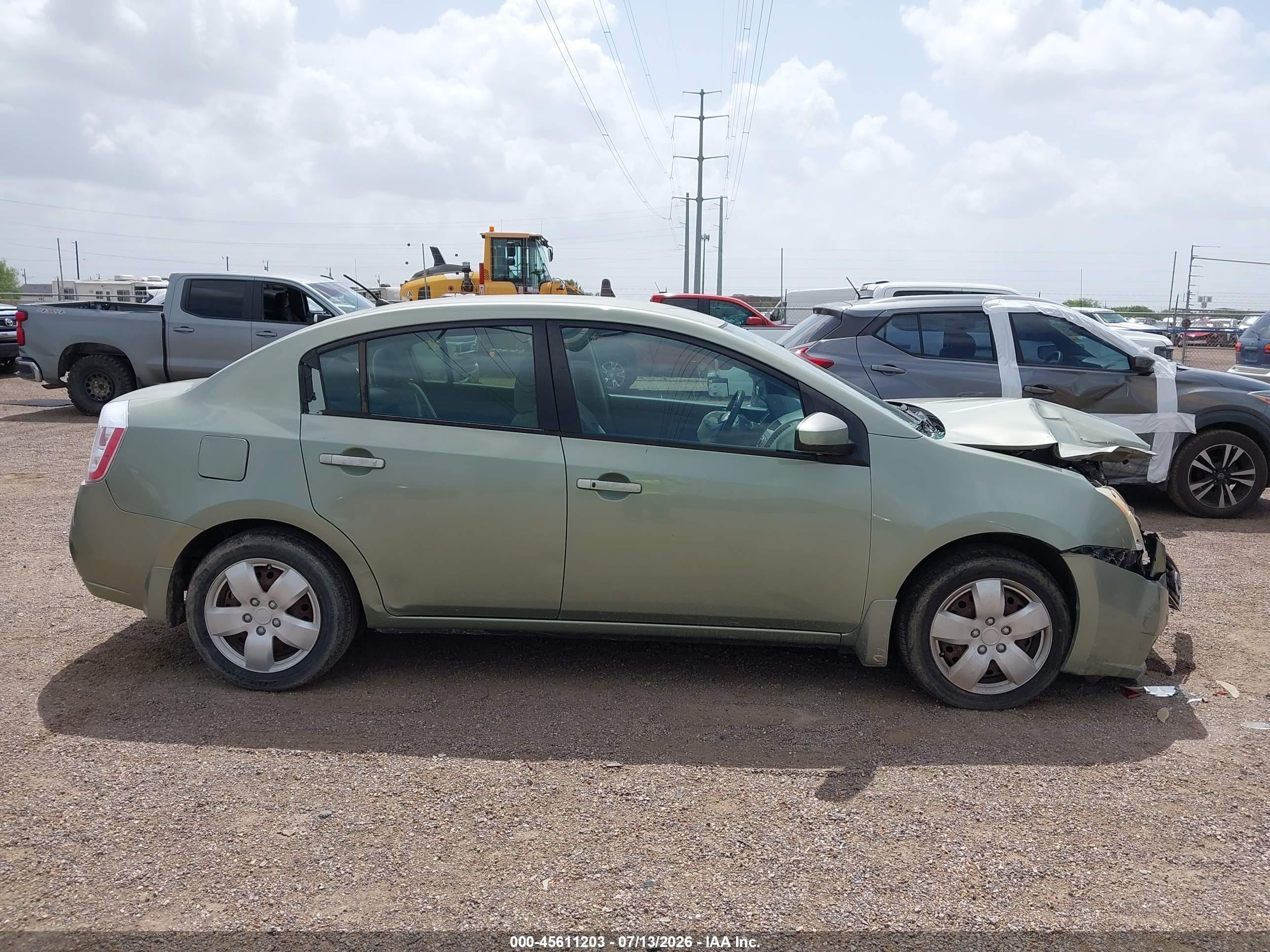 2008 Nissan Sentra 2.0 S Green vin: 3N1AB61E78L764585