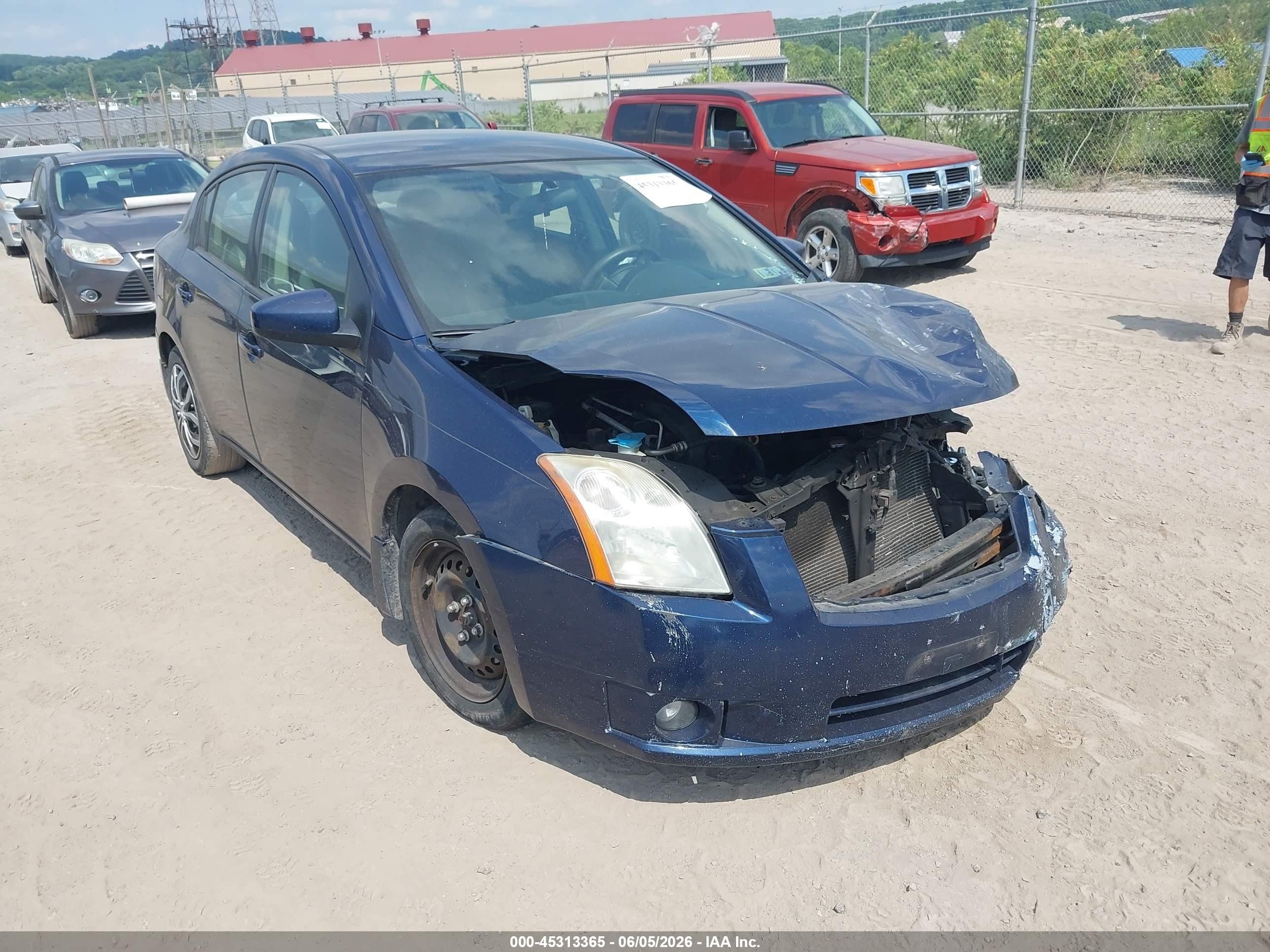 2008 Nissan Sentra 2.0s Blue vin: 3N1AB61E78L765672
