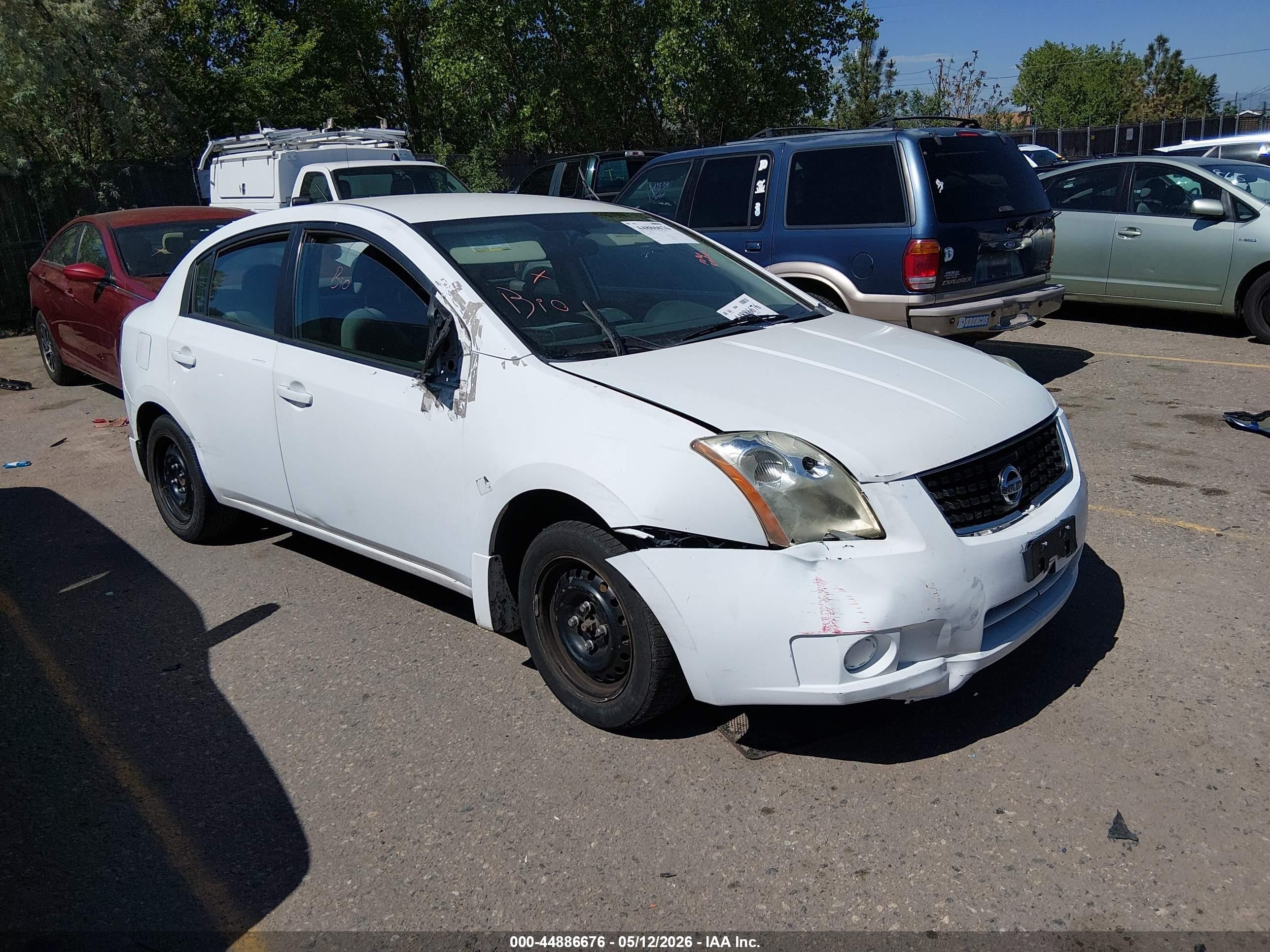 2009 Nissan Sentra 2.0 White vin: 3N1AB61E79L645386