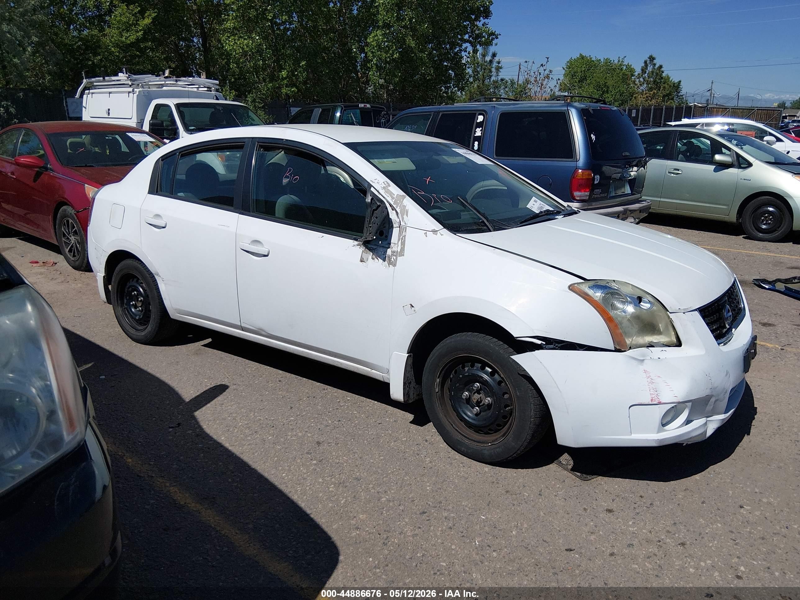 2009 Nissan Sentra 2.0 White vin: 3N1AB61E79L645386