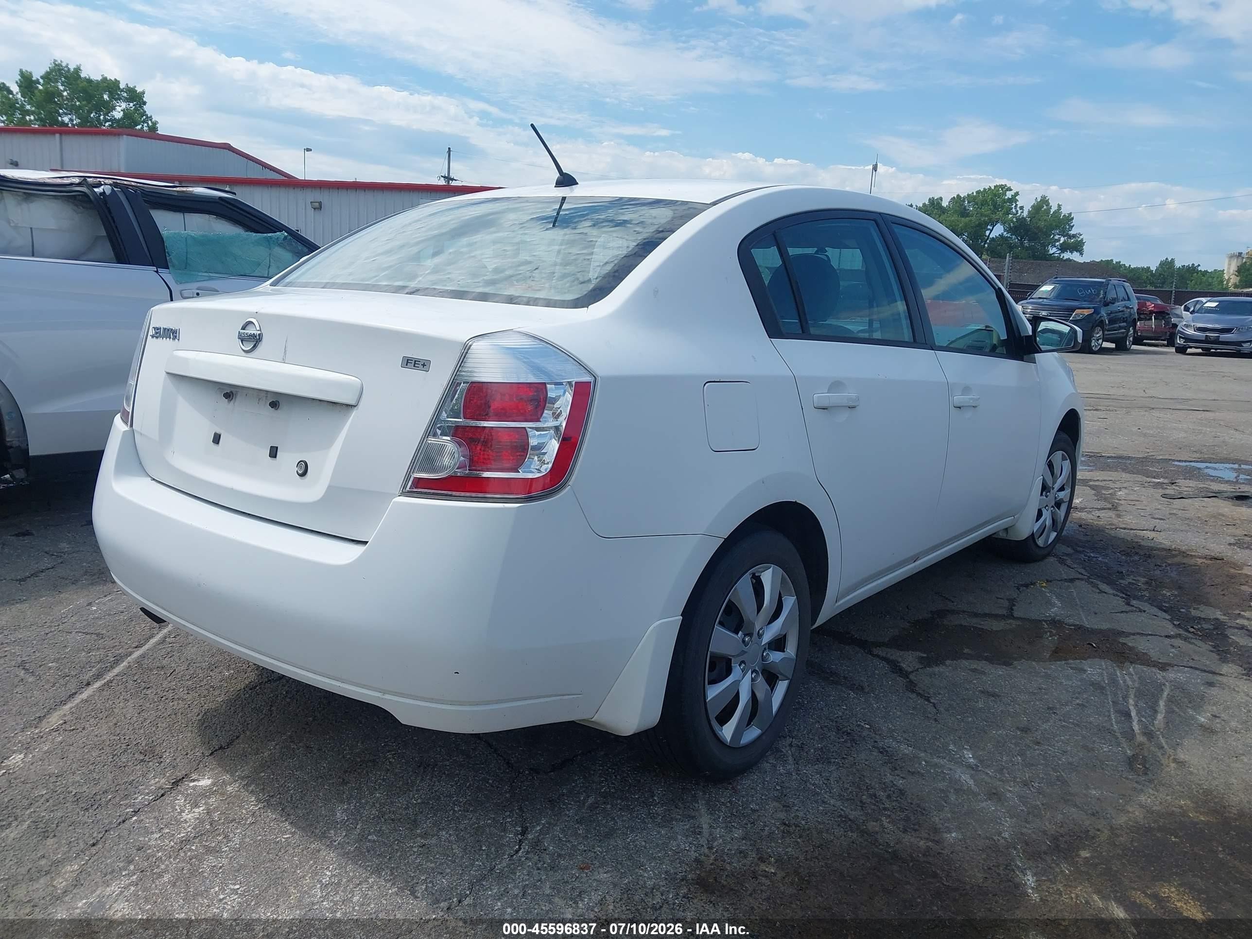 2009 Nissan Sentra 2.0s White vin: 3N1AB61E79L658185
