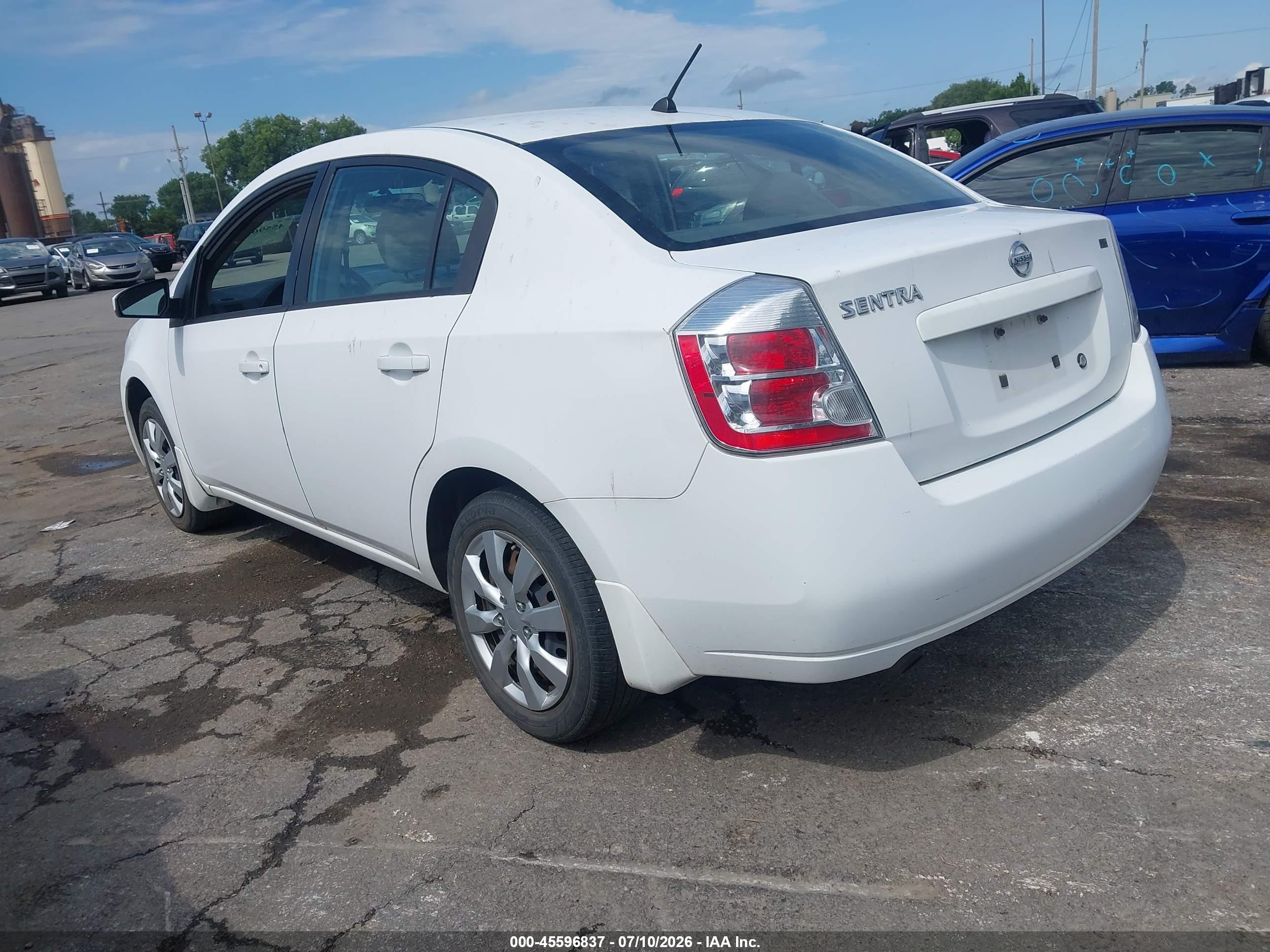 2009 Nissan Sentra 2.0s White vin: 3N1AB61E79L658185