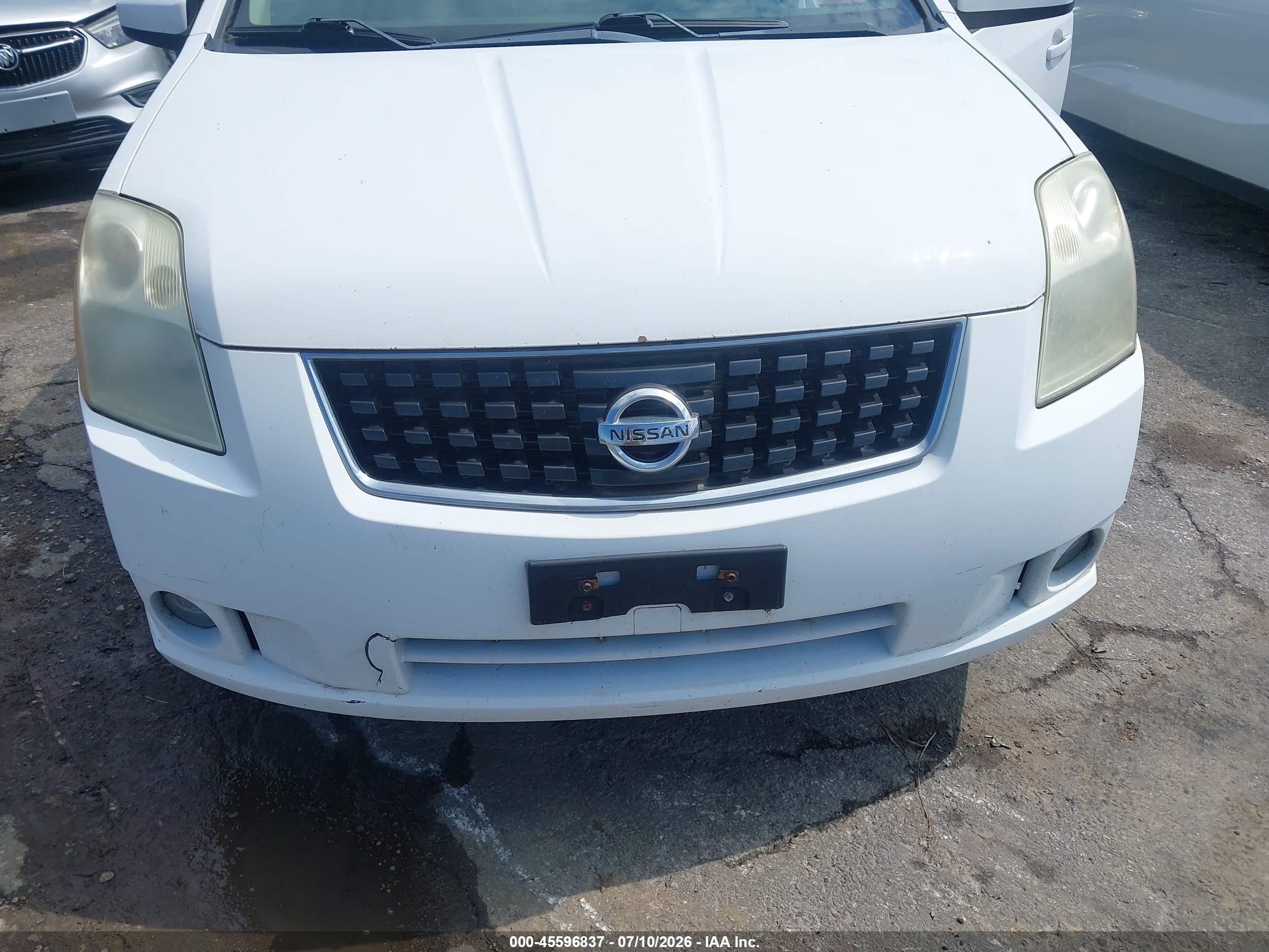2009 Nissan Sentra 2.0s White vin: 3N1AB61E79L658185