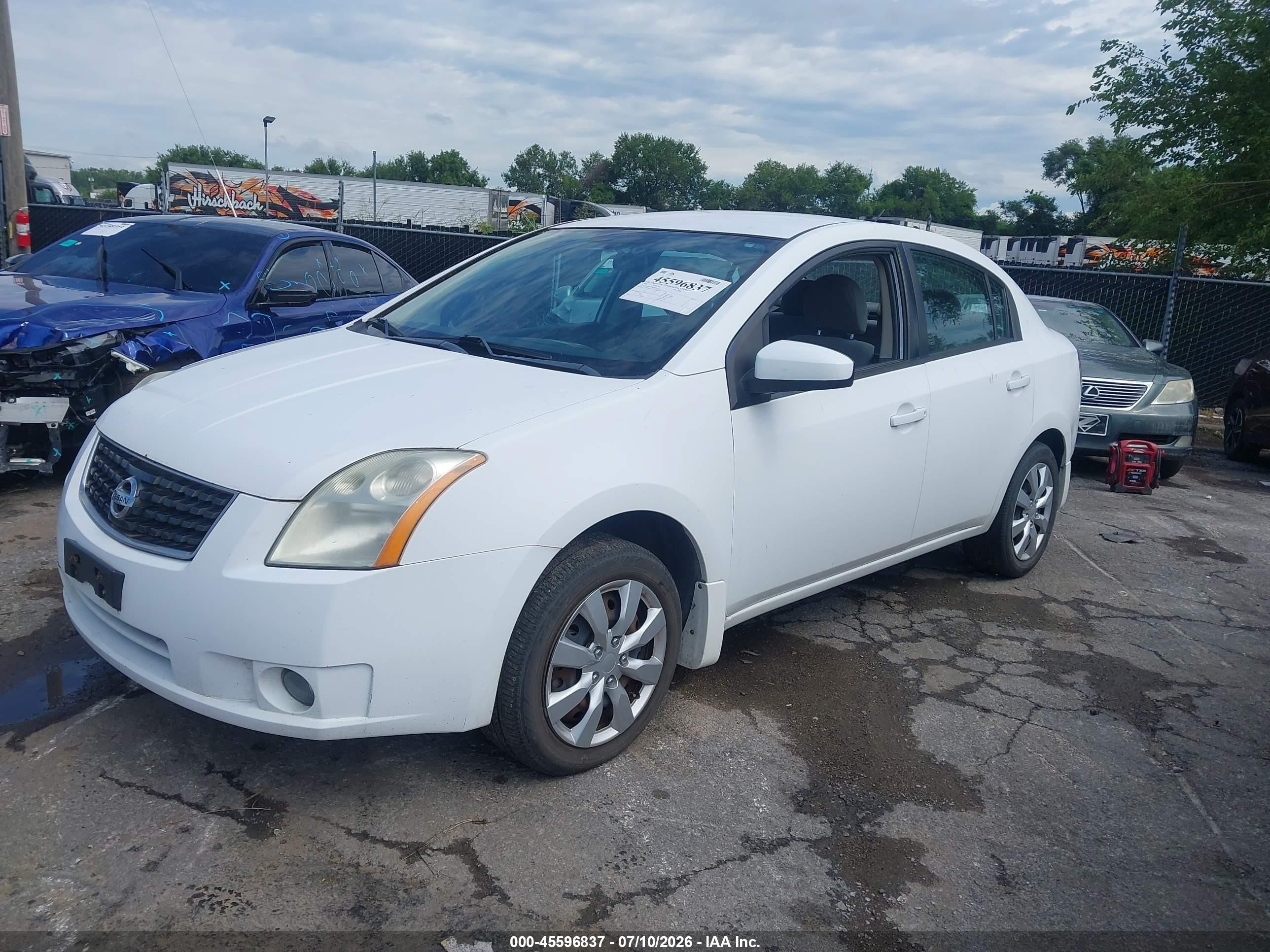 2009 Nissan Sentra 2.0s White vin: 3N1AB61E79L658185