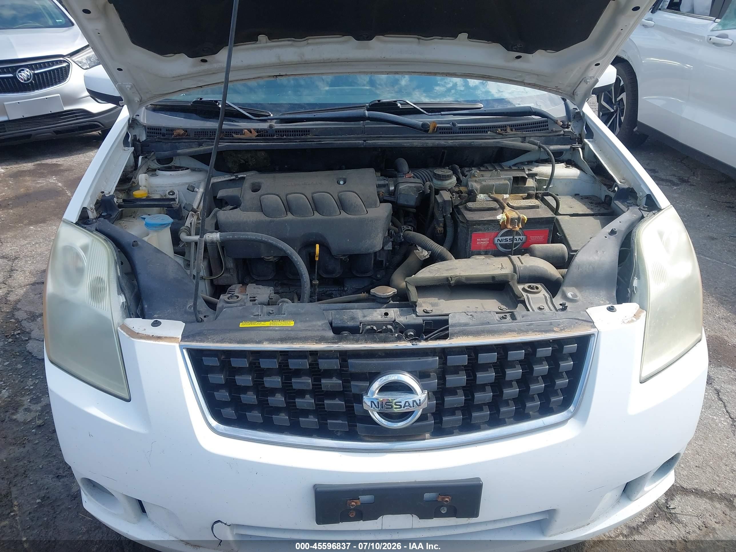 2009 Nissan Sentra 2.0s White vin: 3N1AB61E79L658185