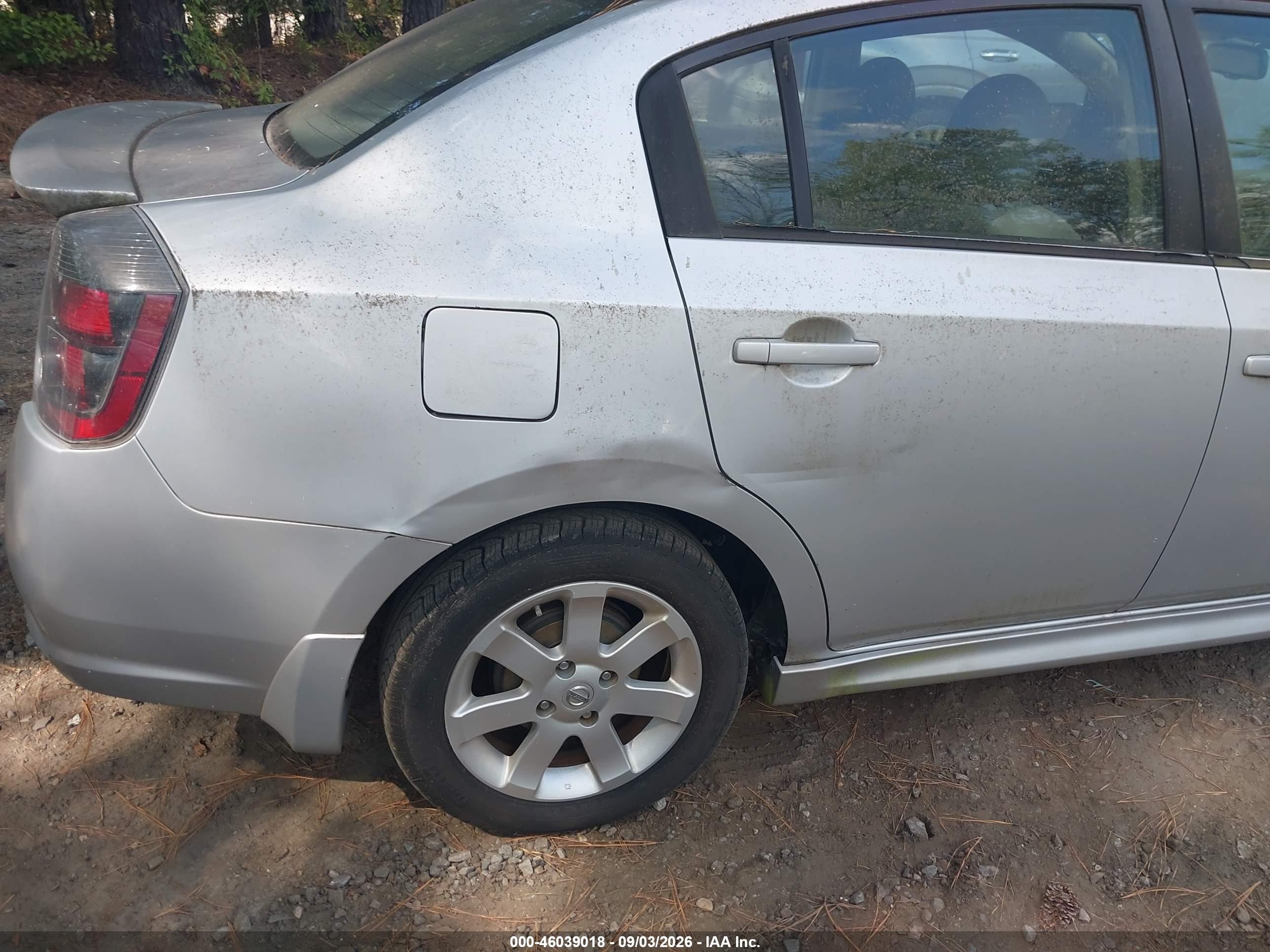 2009 Nissan Sentra 2.0sr Silver vin: 3N1AB61E79L694071