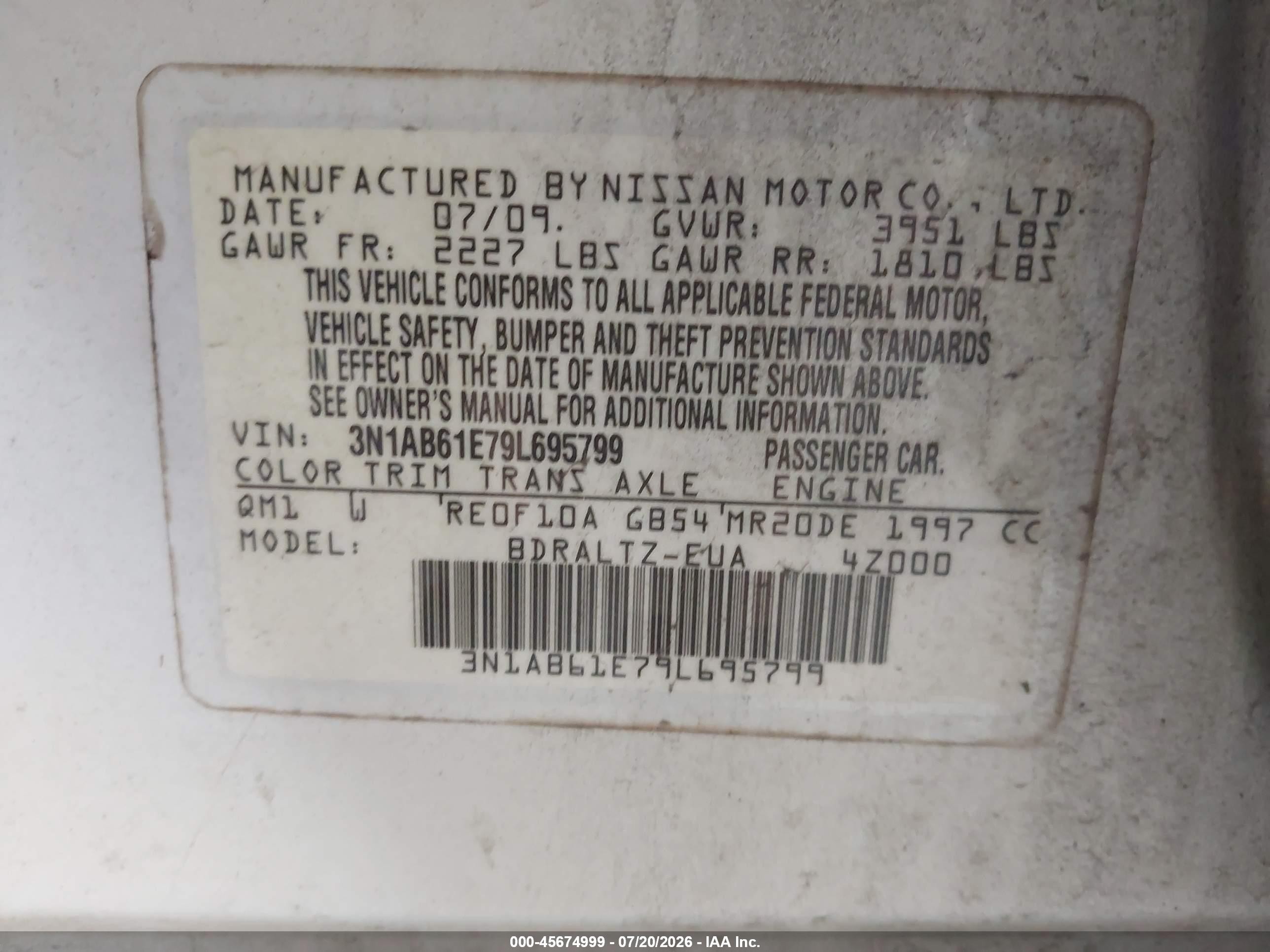 2009 Nissan Sentra 2.0sr White vin: 3N1AB61E79L695799
