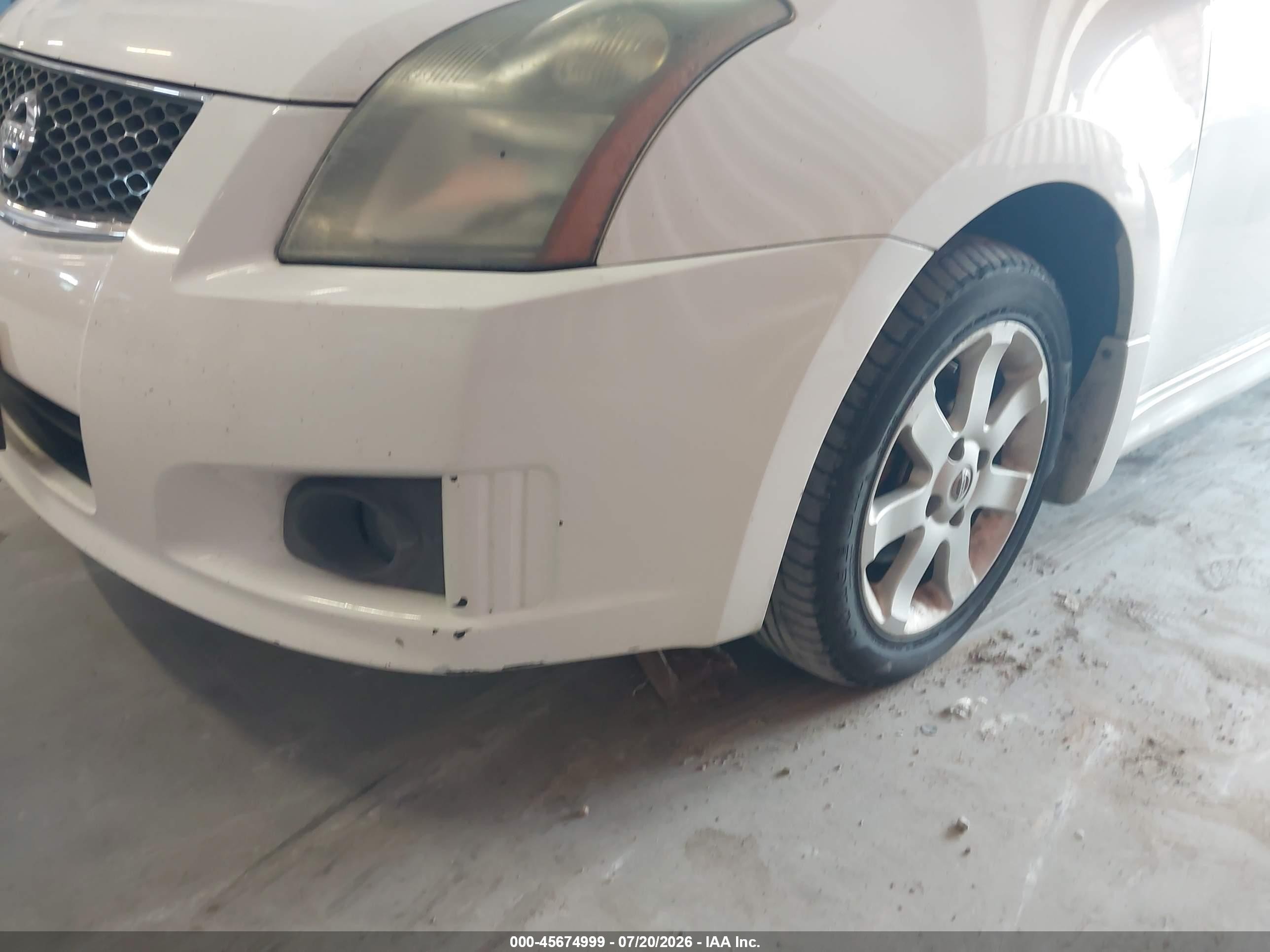 2009 Nissan Sentra 2.0sr White vin: 3N1AB61E79L695799
