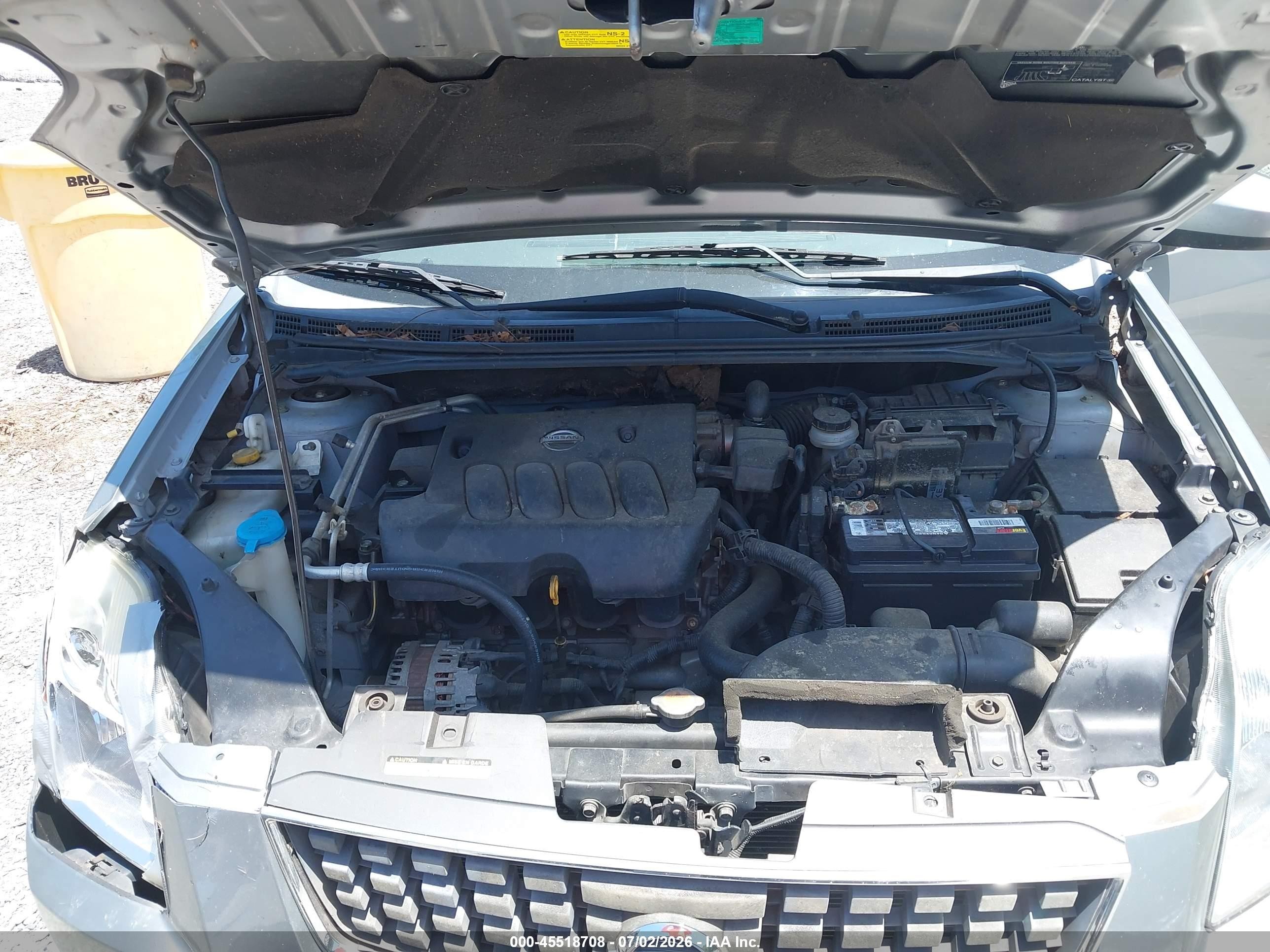 2007 Nissan Sentra 2.0 Gray vin: 3N1AB61E87L633650