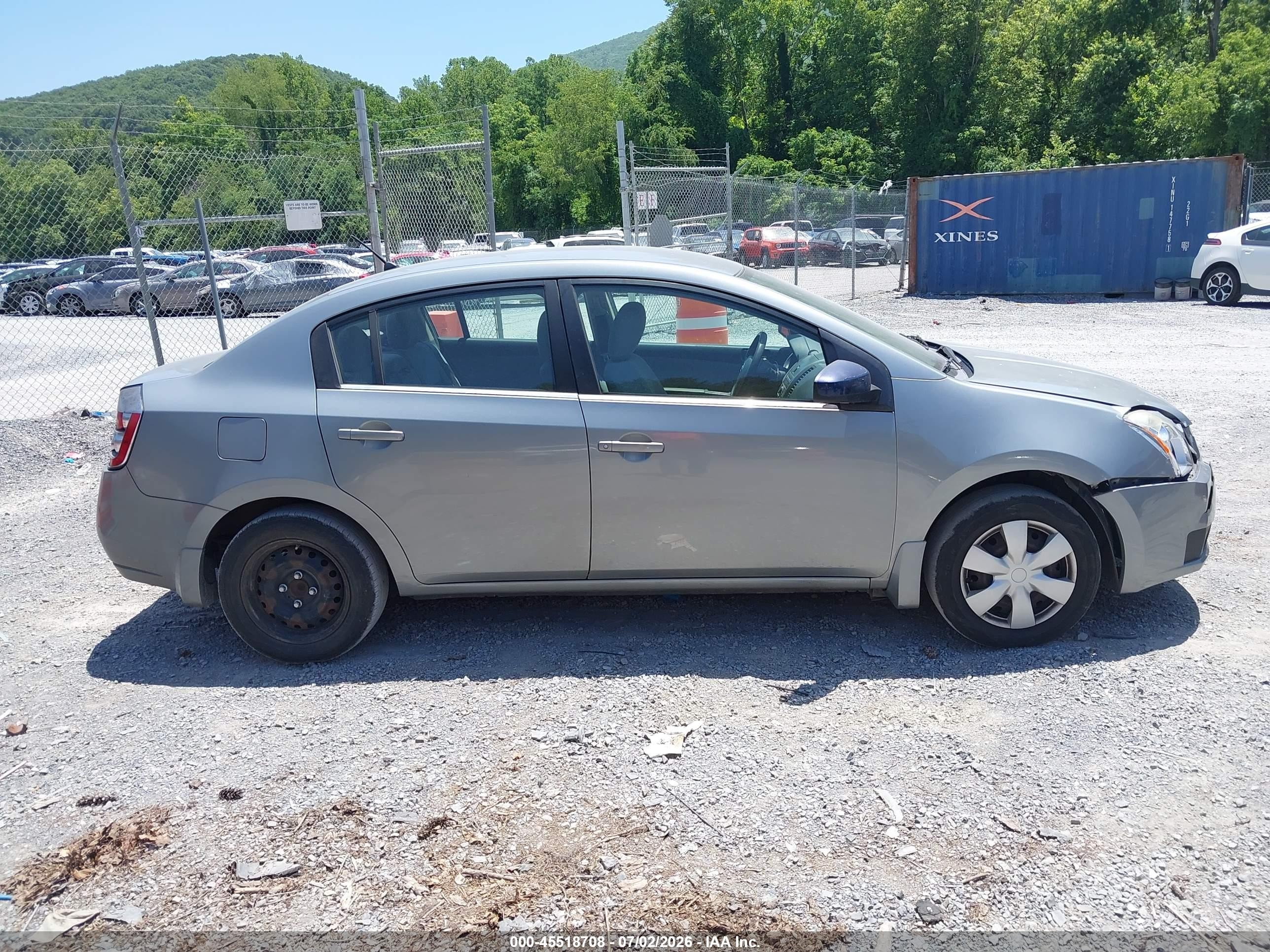 2007 Nissan Sentra 2.0 Gray vin: 3N1AB61E87L633650