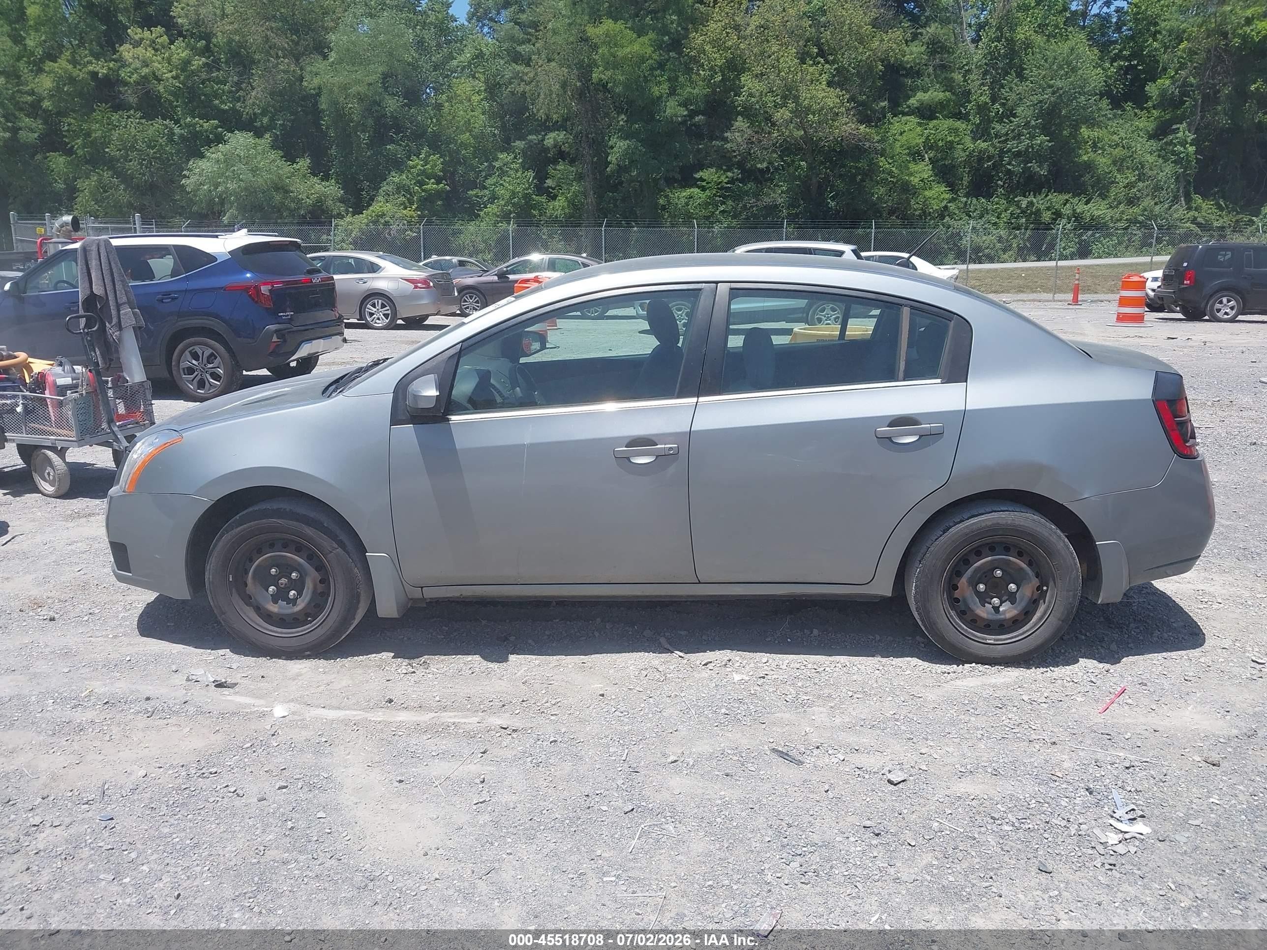 2007 Nissan Sentra 2.0 Gray vin: 3N1AB61E87L633650