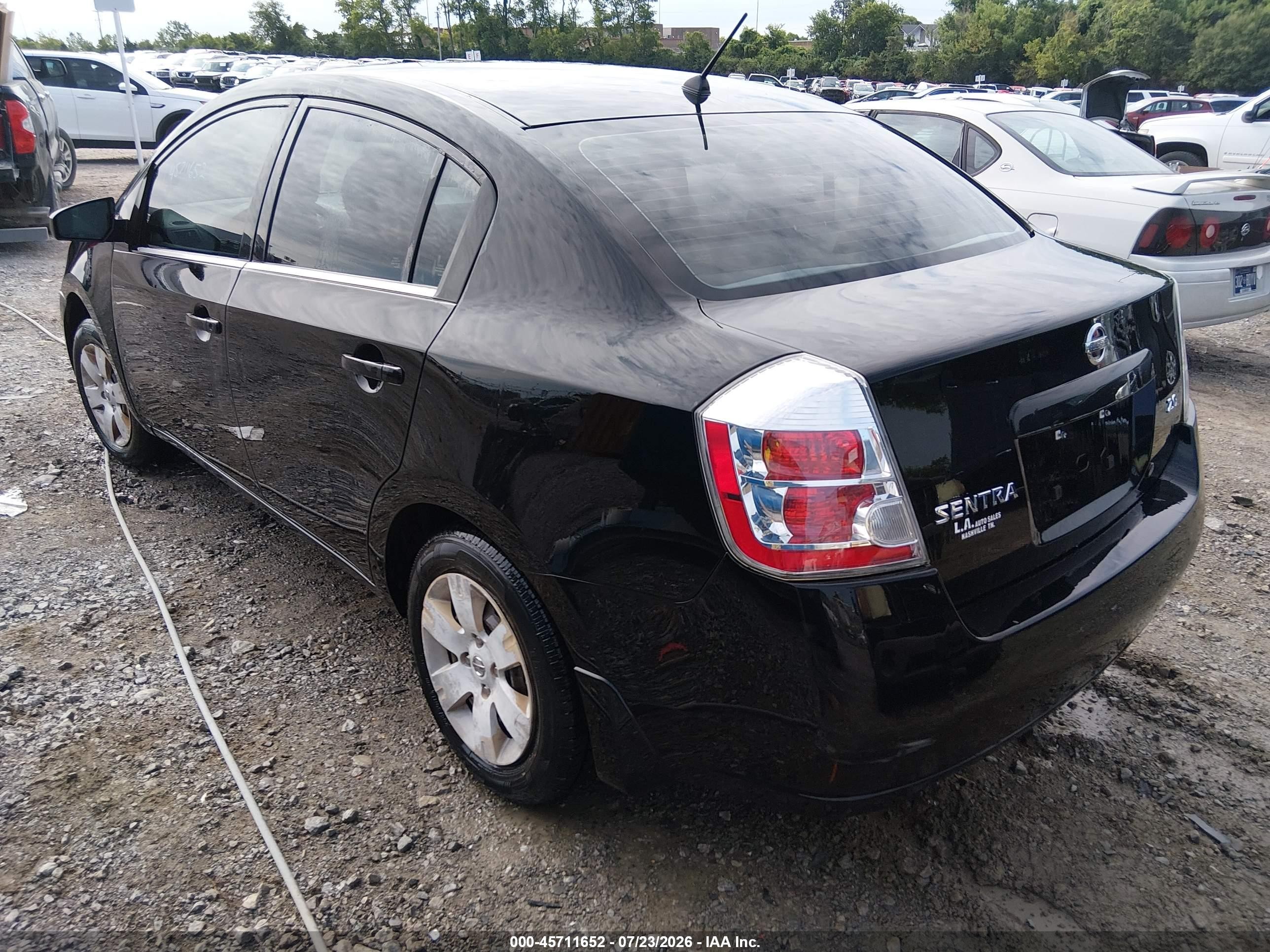 2007 Nissan Sentra 2.0 Black vin: 3N1AB61E87L652604
