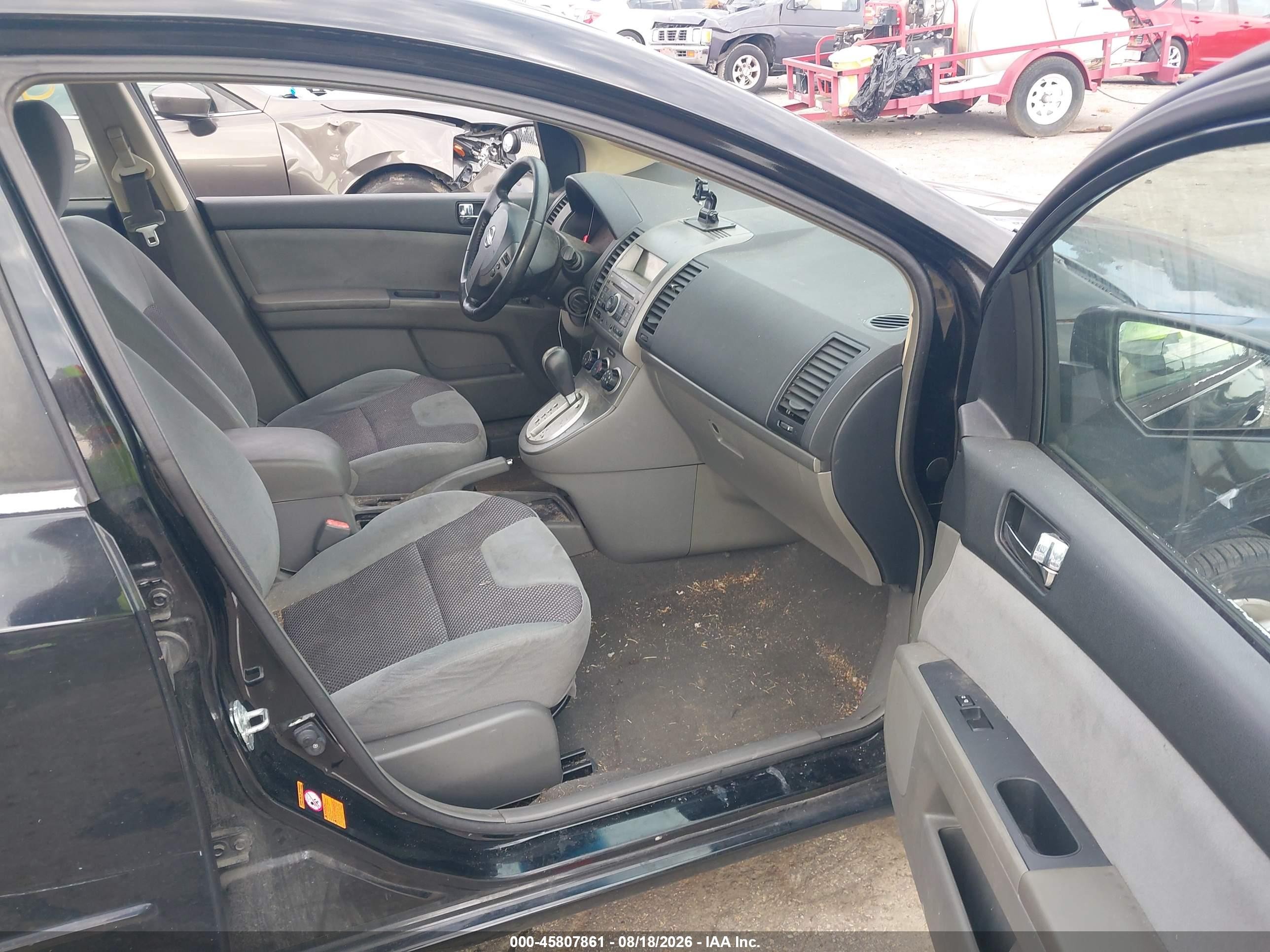 2007 Nissan Sentra 2.0s Черный vin: 3N1AB61E87L658788