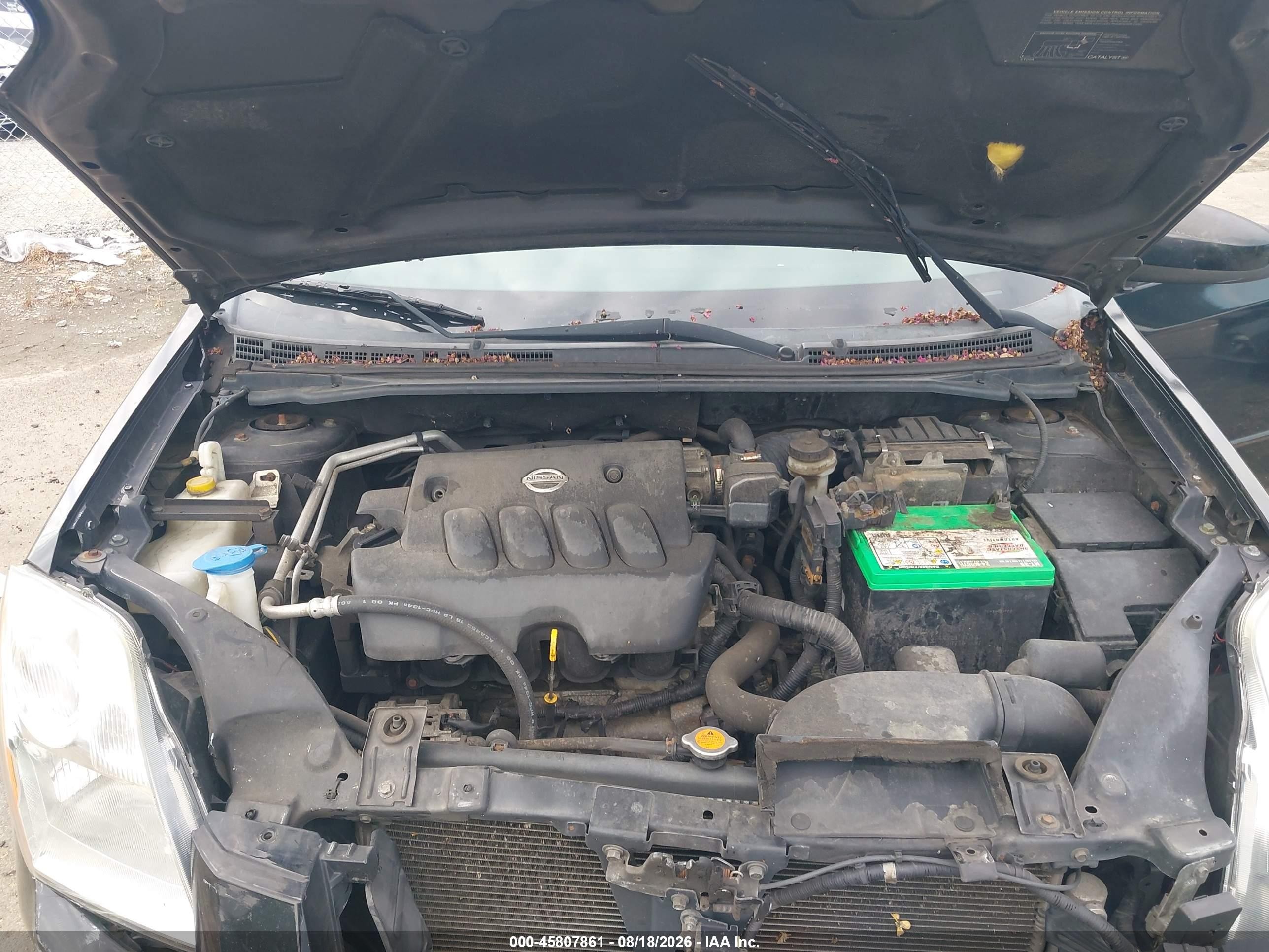 2007 Nissan Sentra 2.0s Черный vin: 3N1AB61E87L658788