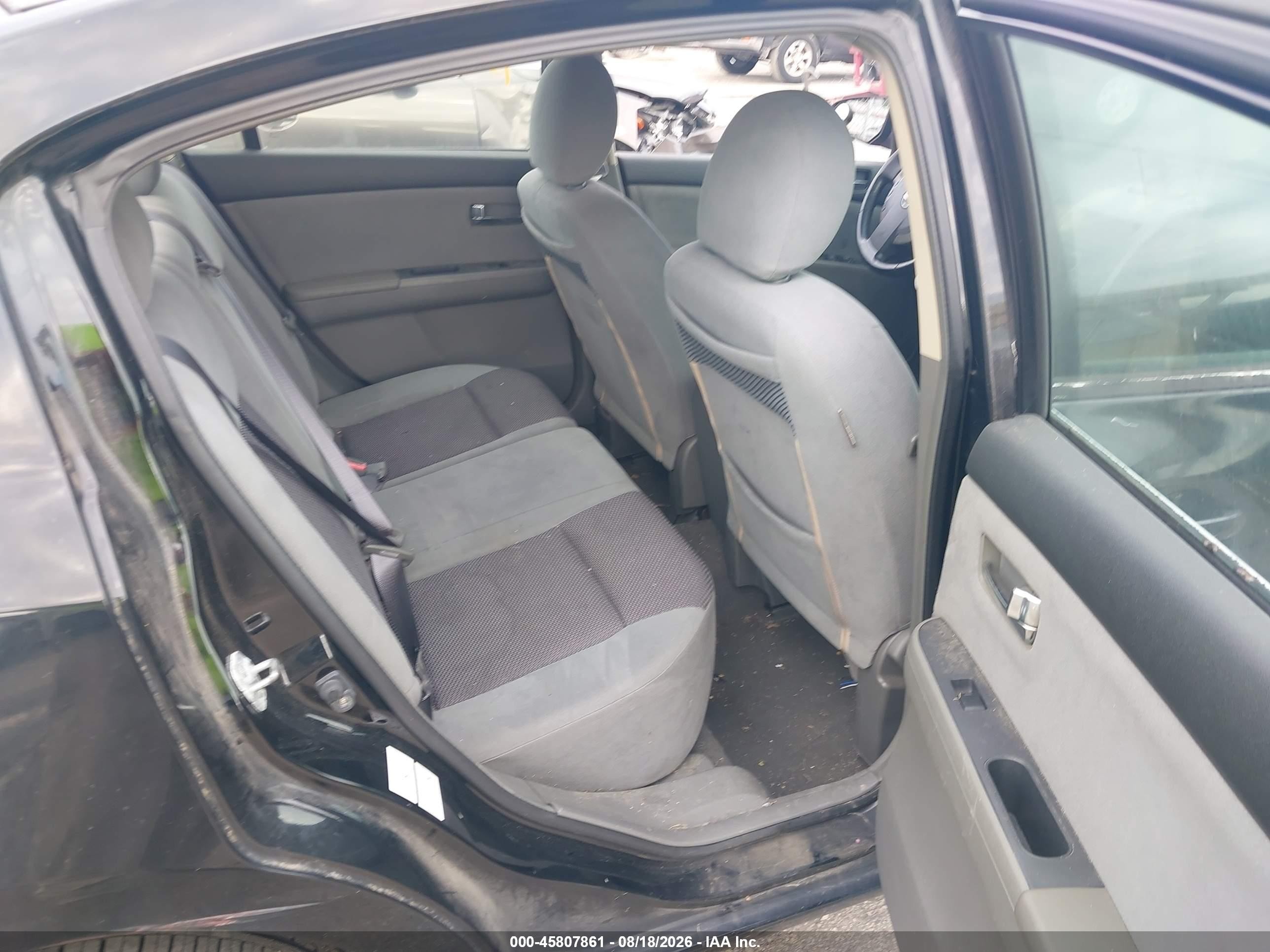 2007 Nissan Sentra 2.0s Черный vin: 3N1AB61E87L658788