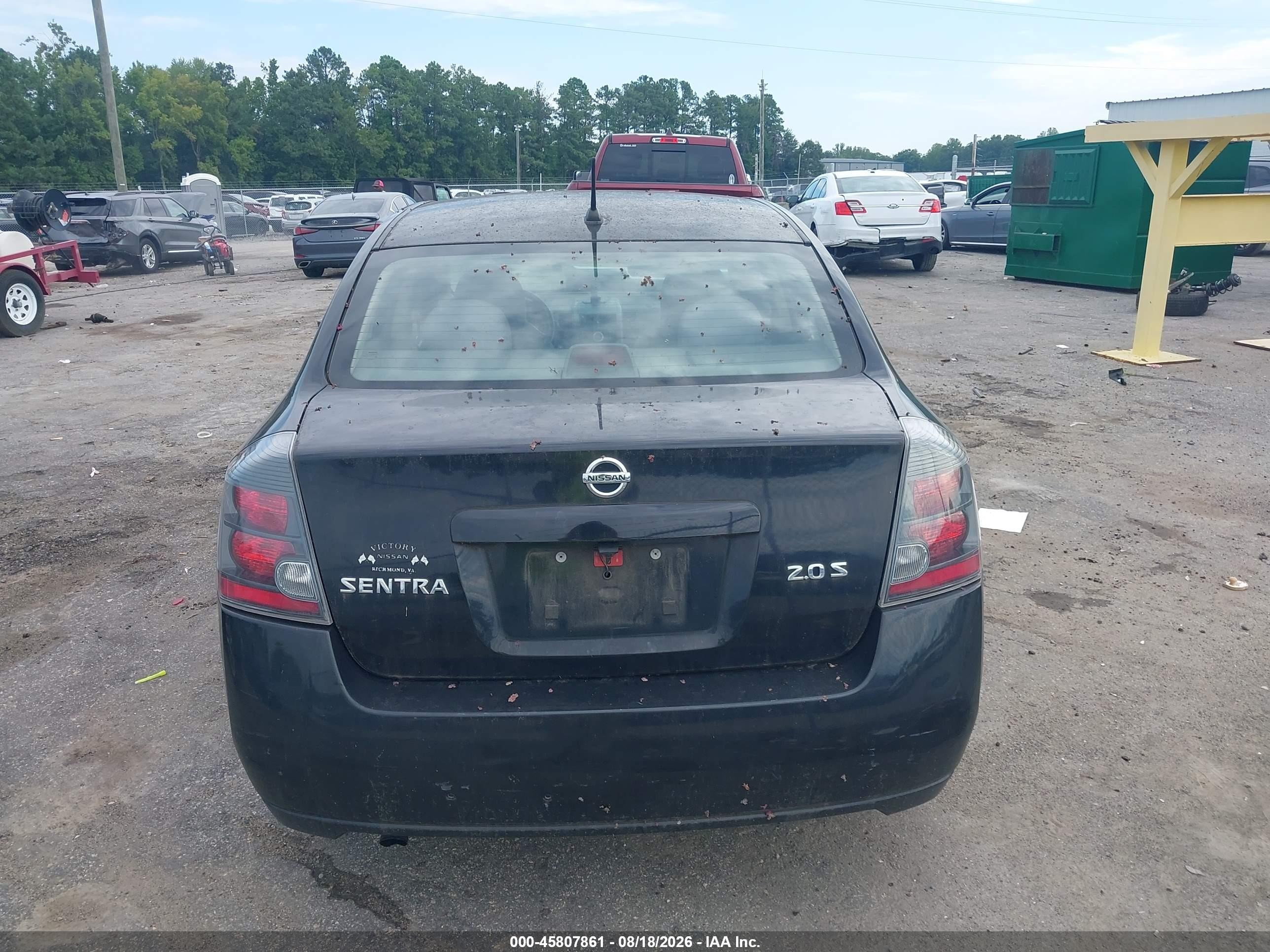 2007 Nissan Sentra 2.0s Черный vin: 3N1AB61E87L658788