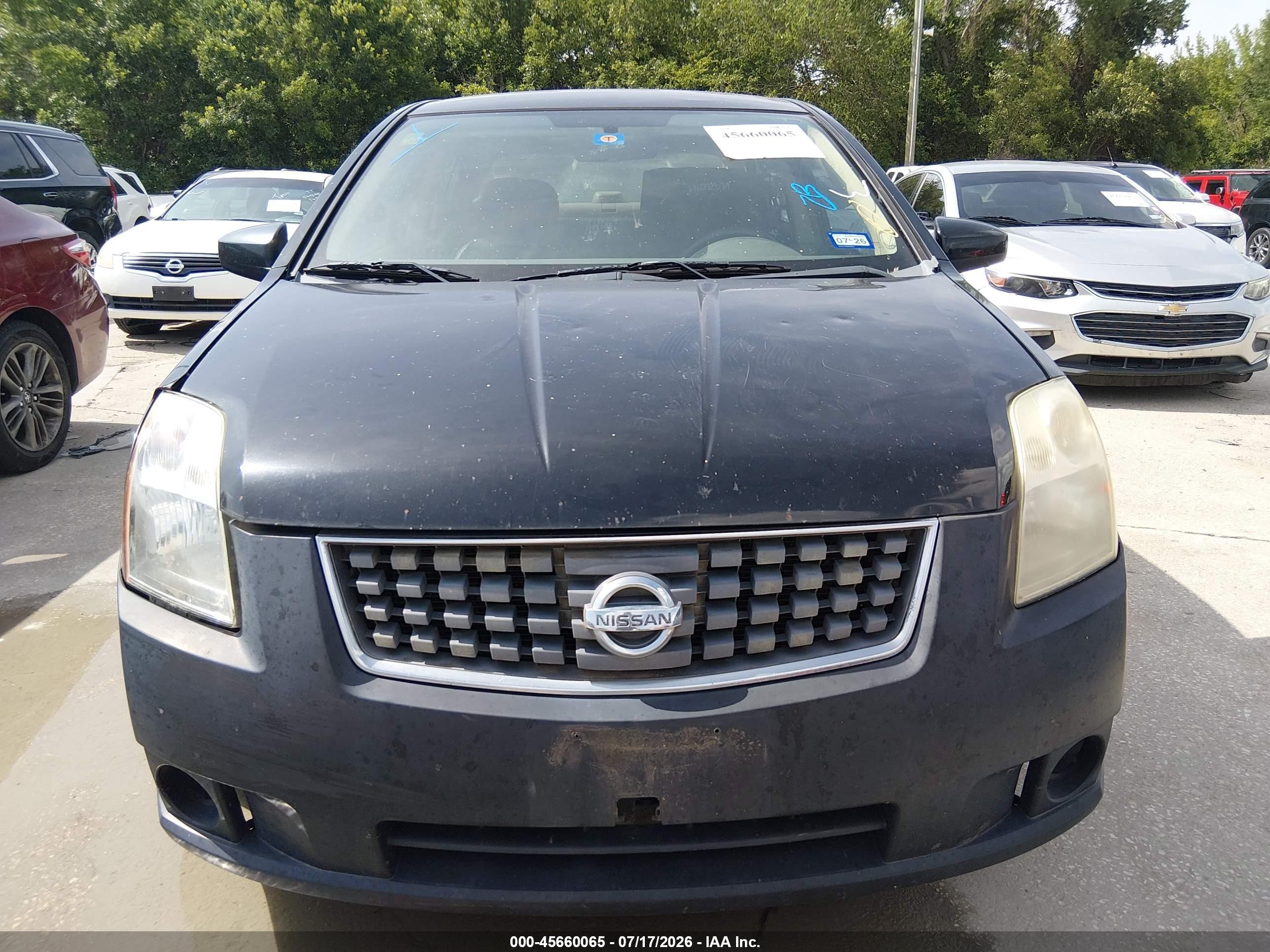 2007 Nissan Sentra 2.0sl Черный vin: 3N1AB61E87L693900