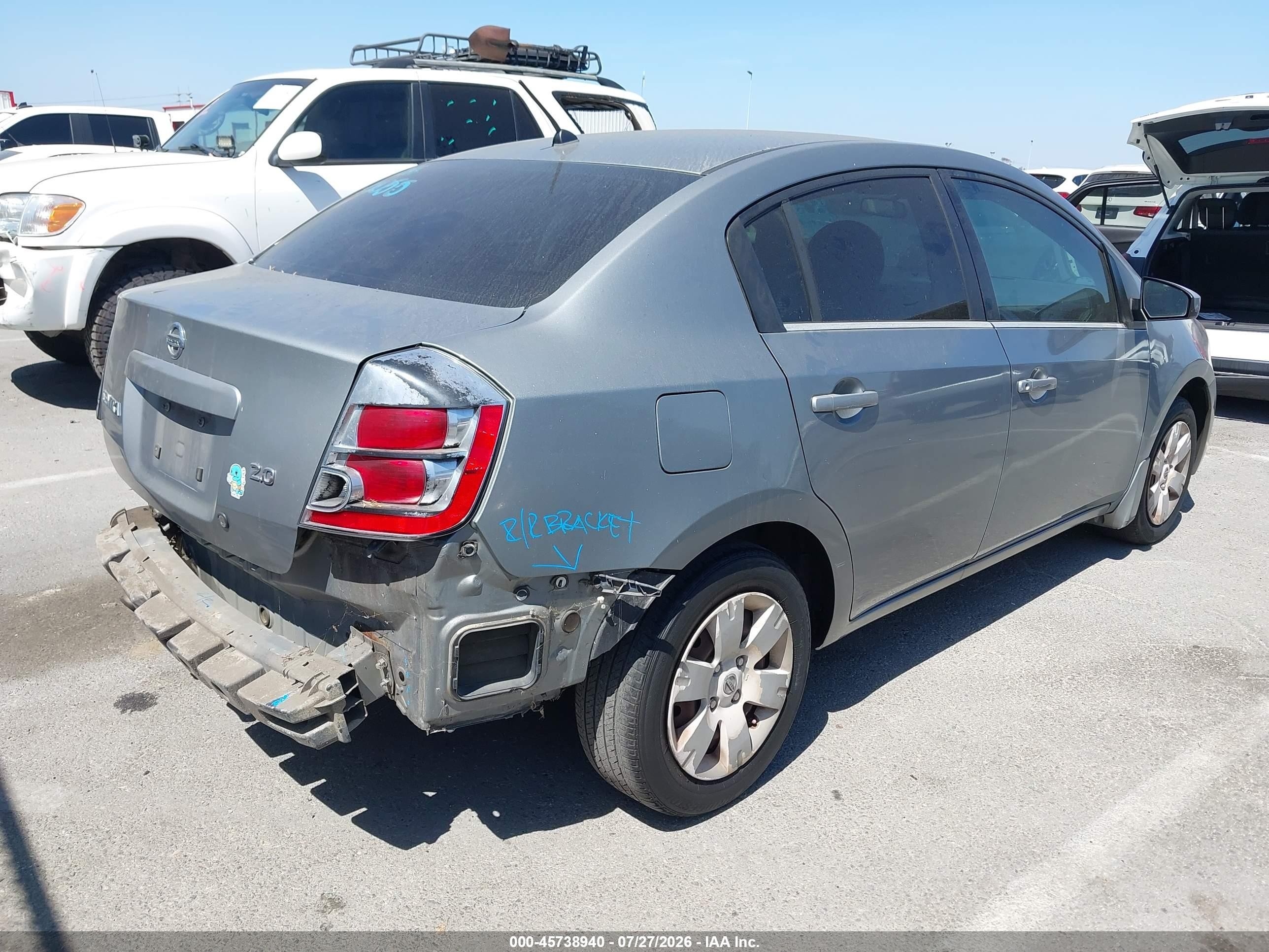 2007 Nissan Sentra 2.0 Silver vin: 3N1AB61E87L707553