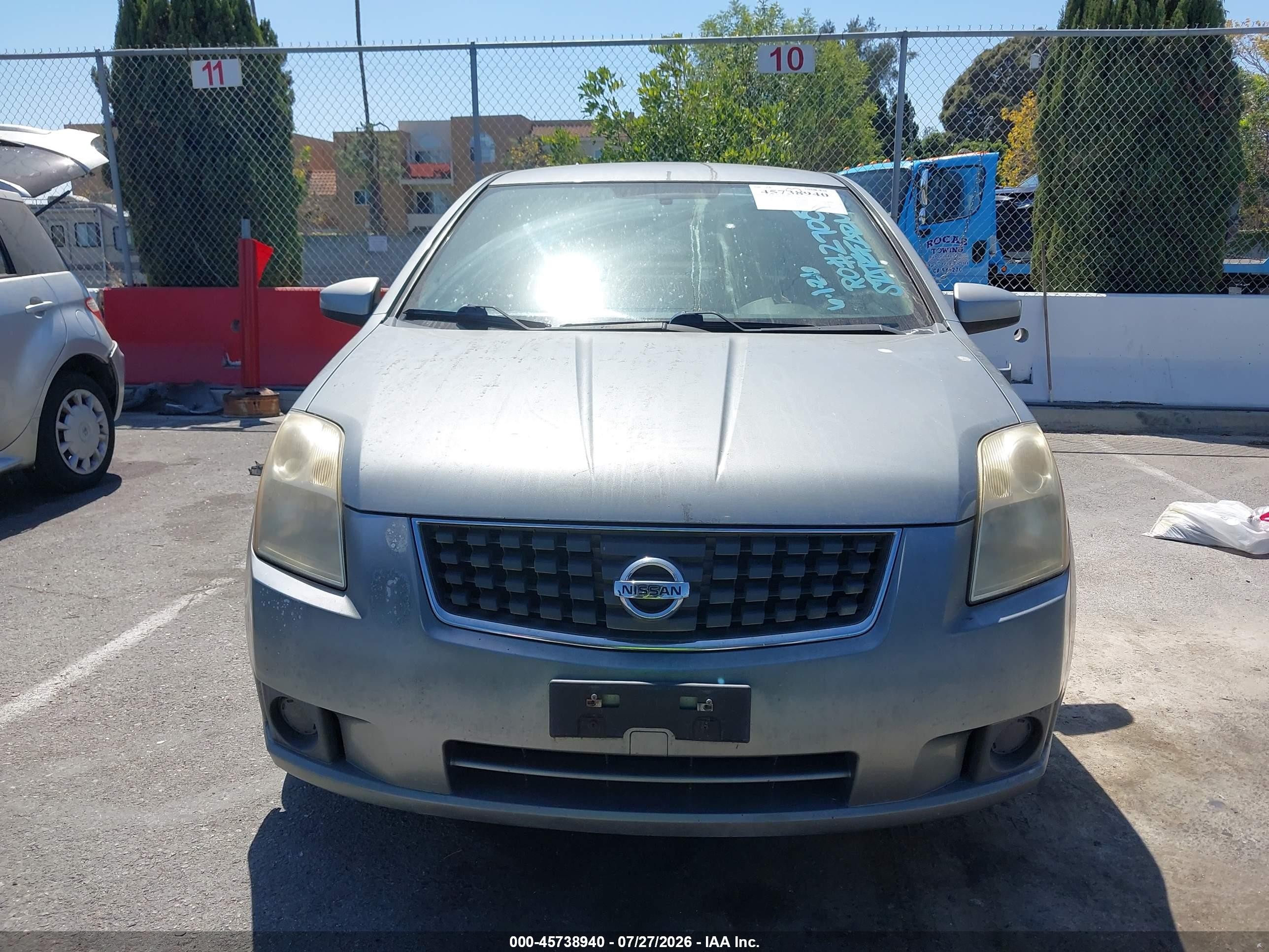 2007 Nissan Sentra 2.0 Silver vin: 3N1AB61E87L707553