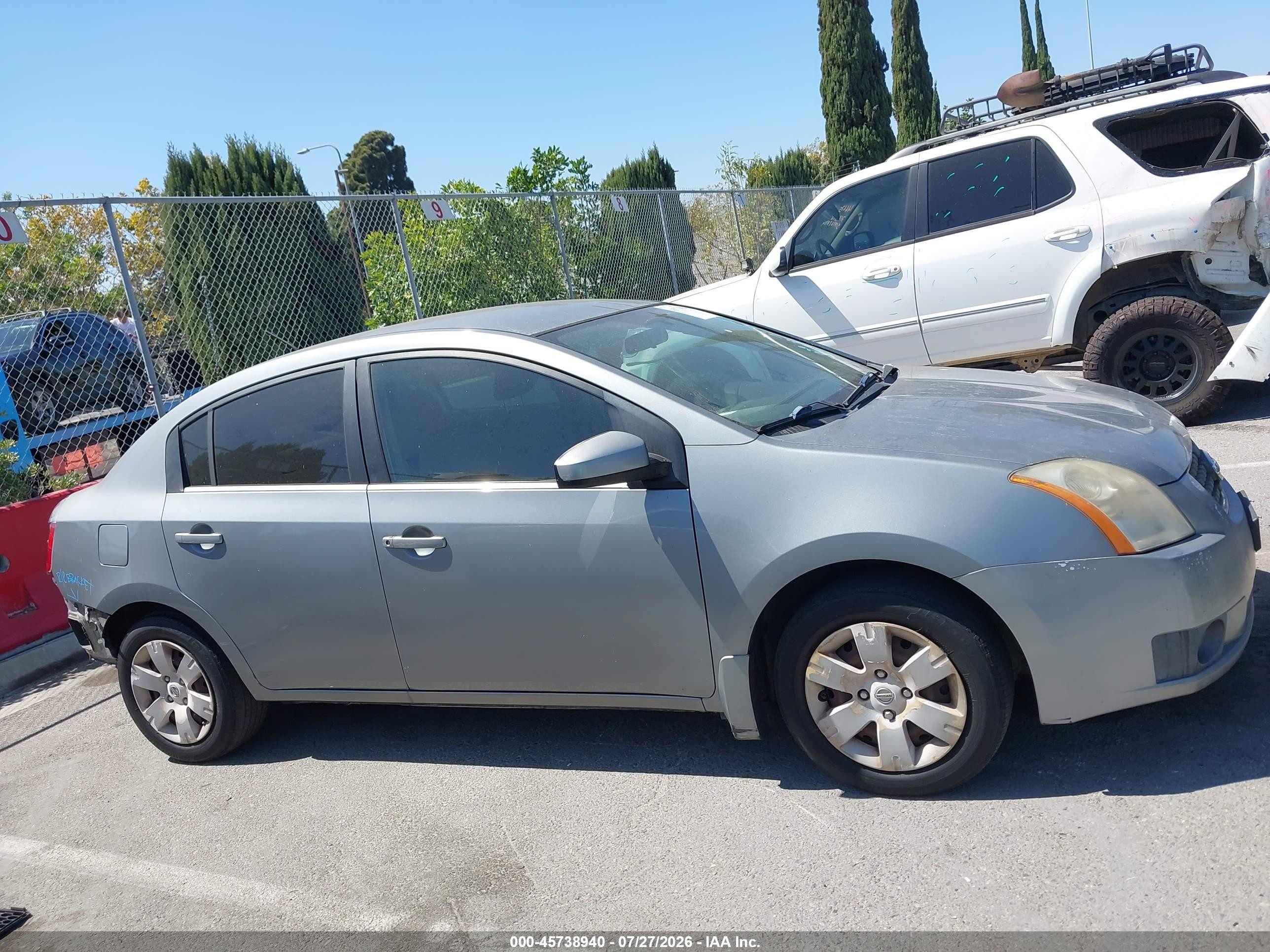 2007 Nissan Sentra 2.0 Silver vin: 3N1AB61E87L707553