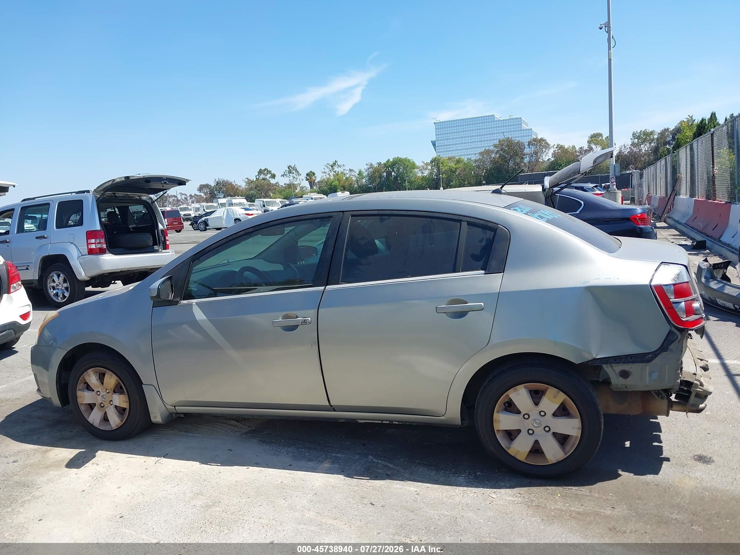 2007 Nissan Sentra 2.0 Silver vin: 3N1AB61E87L707553