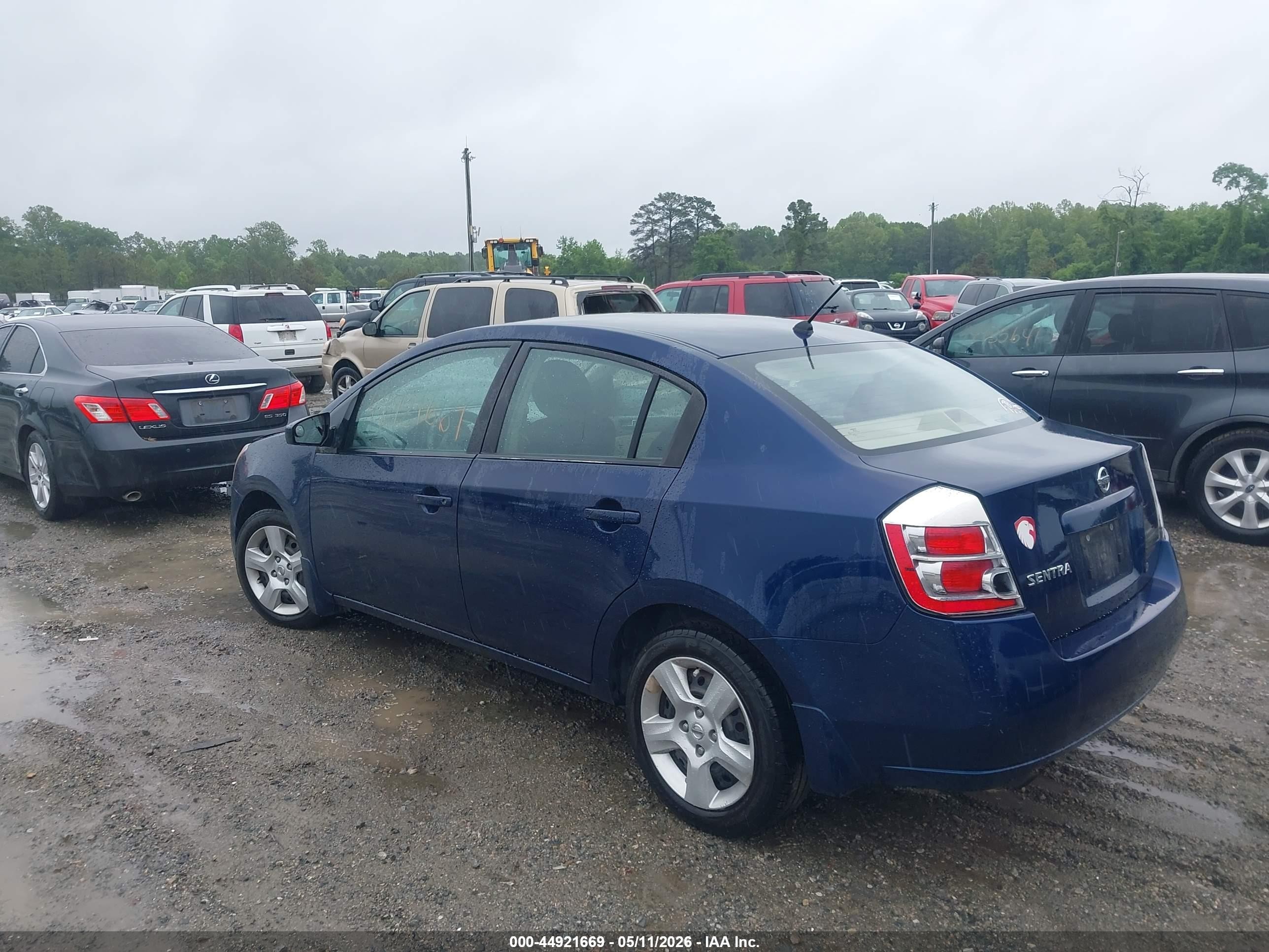 2008 Nissan Sentra 2.0s Синий vin: 3N1AB61E88L707182