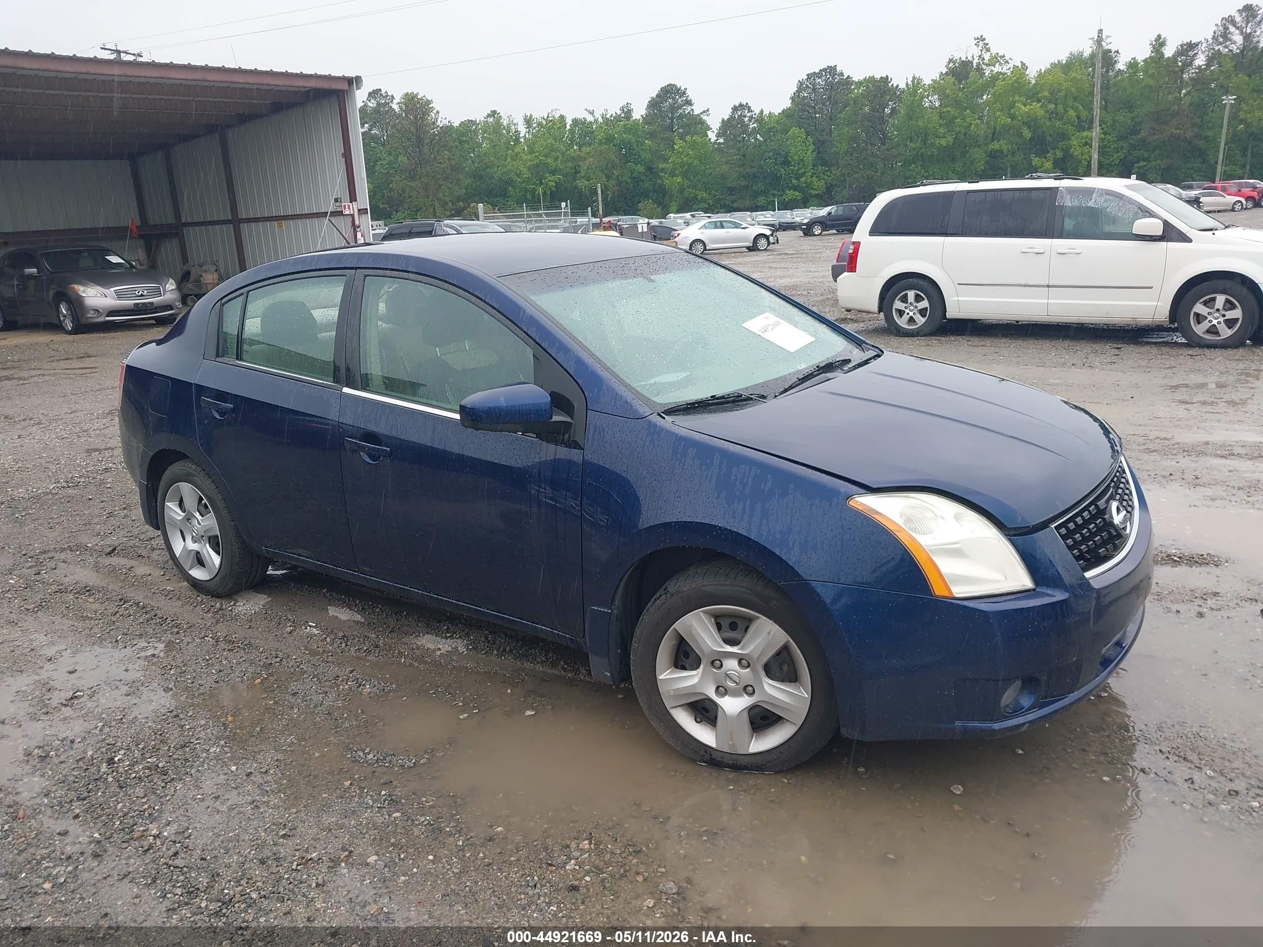 2008 Nissan Sentra 2.0s Blue vin: 3N1AB61E88L707182