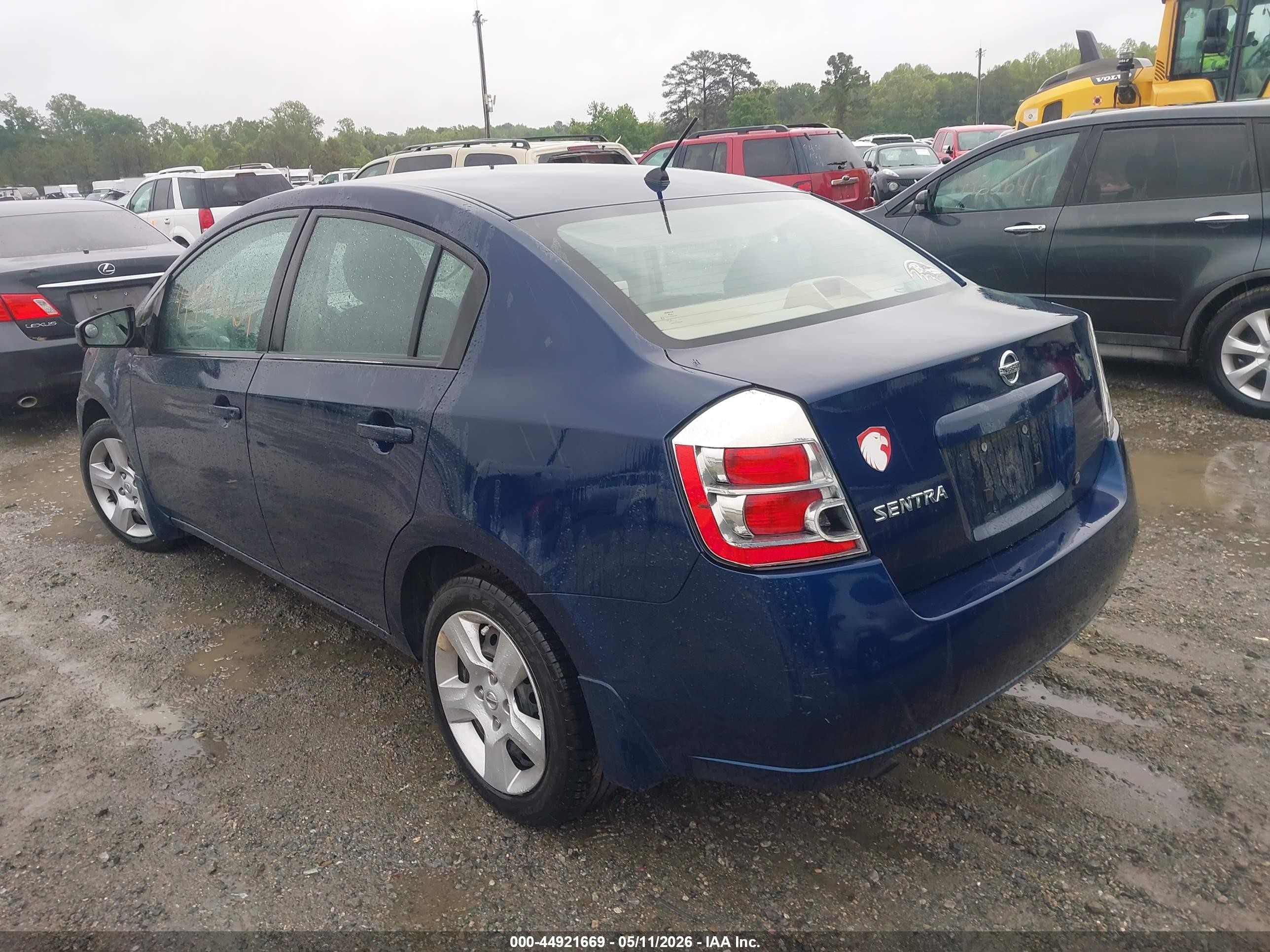 2008 Nissan Sentra 2.0s Синий vin: 3N1AB61E88L707182