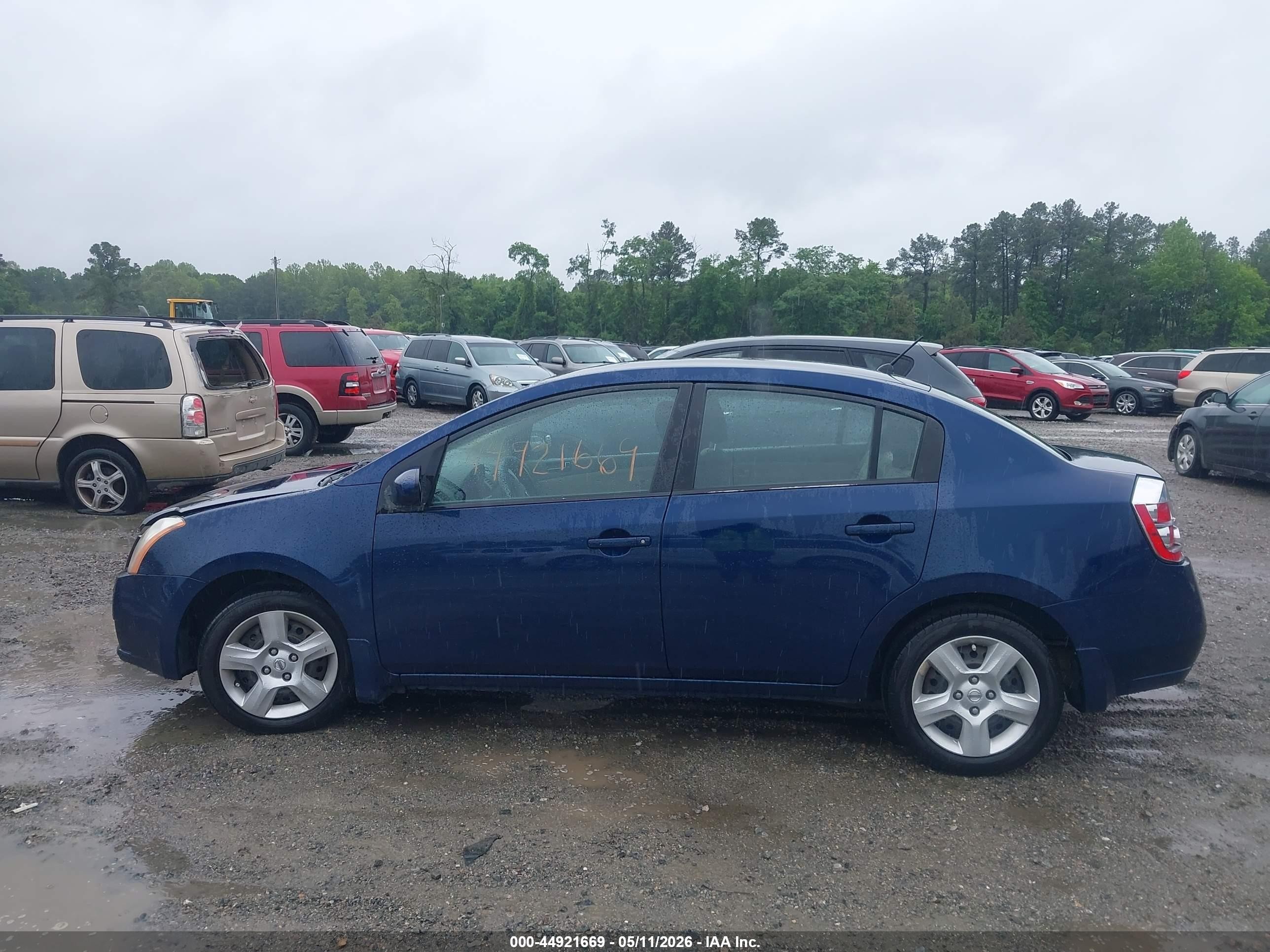 2008 Nissan Sentra 2.0s Синий vin: 3N1AB61E88L707182