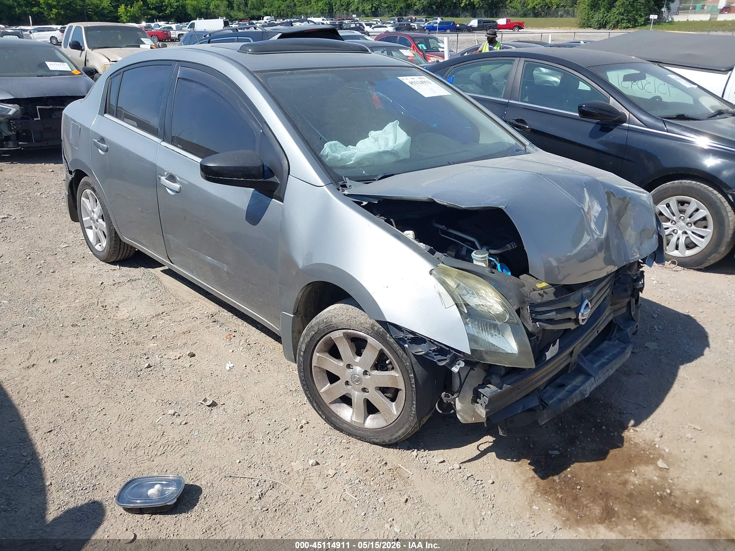 2008 Nissan Sentra 2.0sl Gray vin: 3N1AB61E88L724435