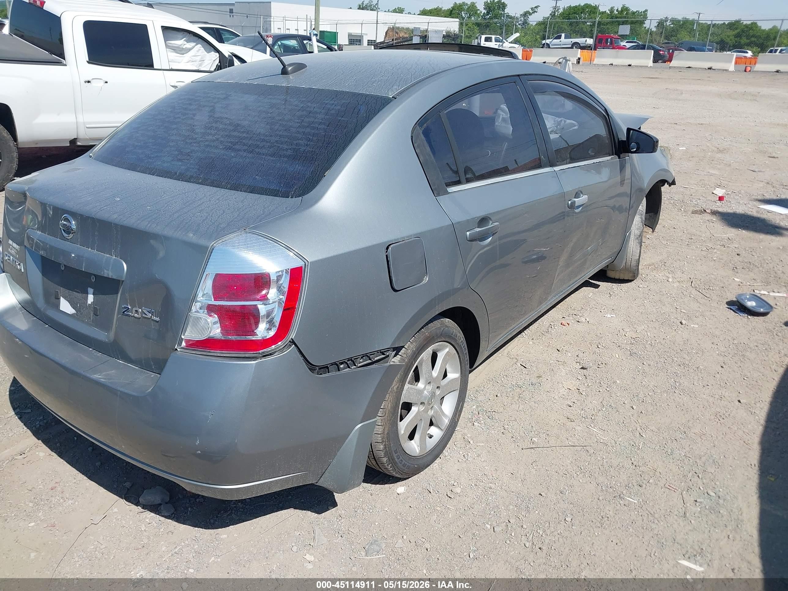 2008 Nissan Sentra 2.0sl Gray vin: 3N1AB61E88L724435