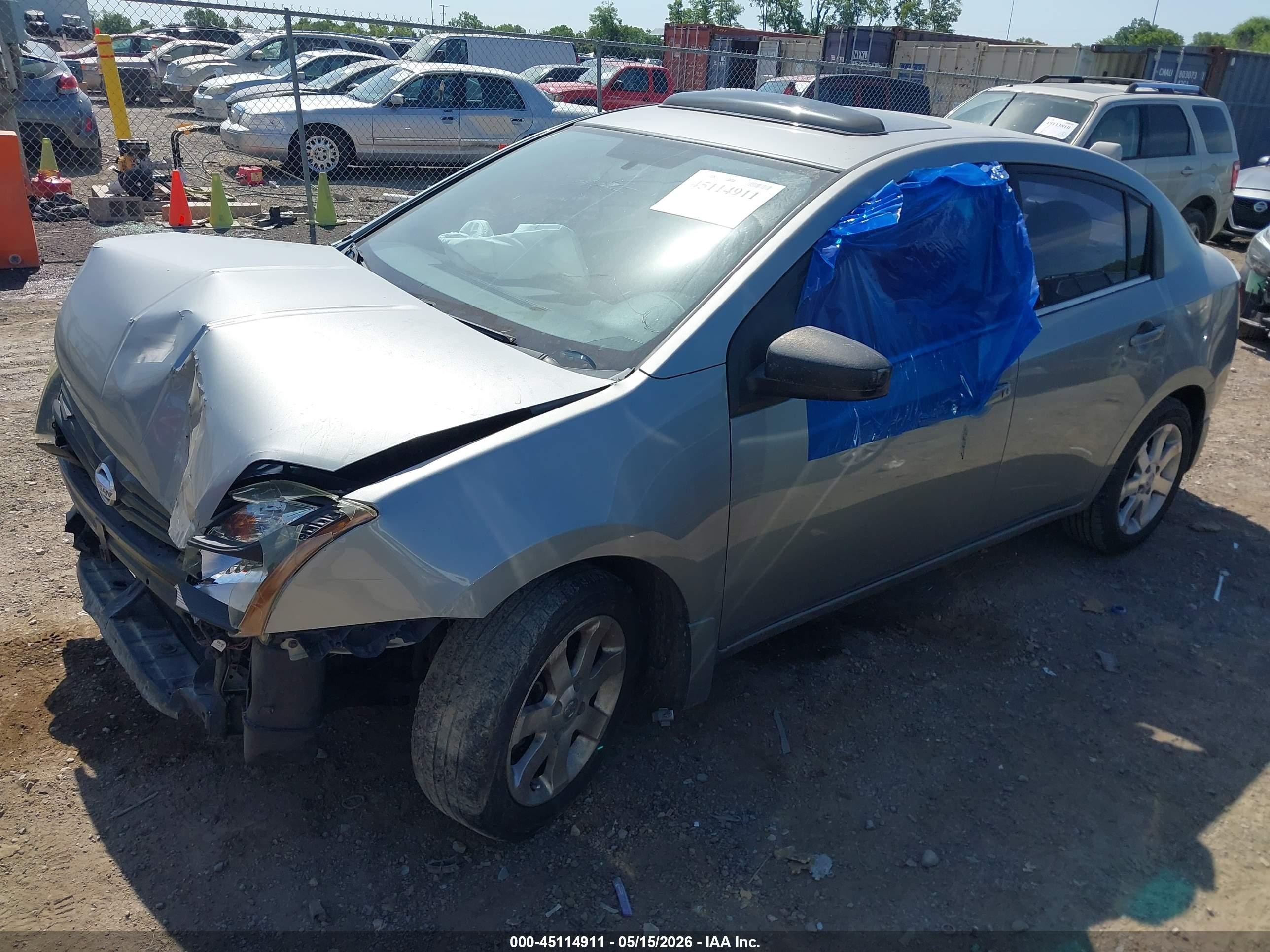 2008 Nissan Sentra 2.0sl Gray vin: 3N1AB61E88L724435