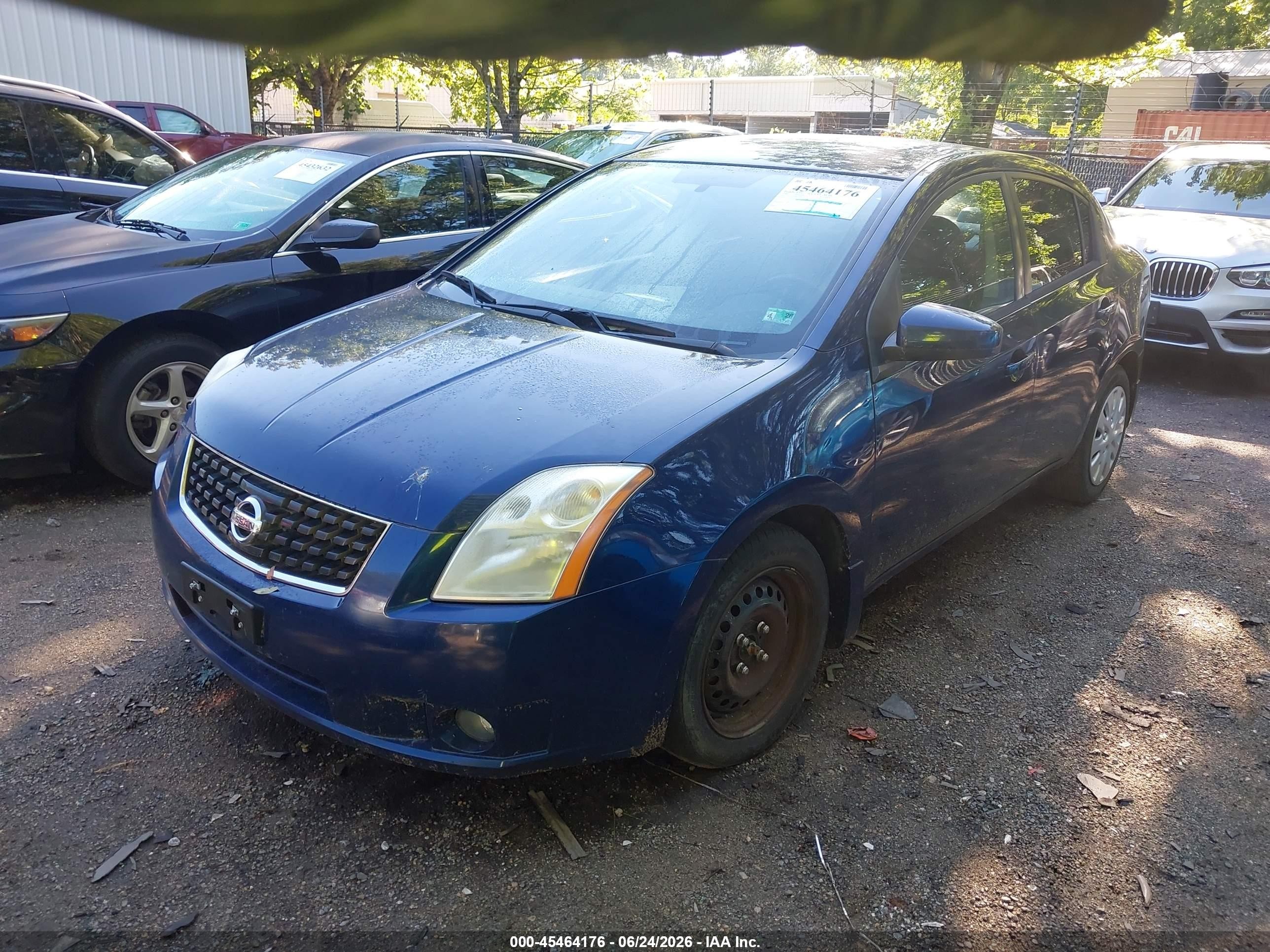 2008 Nissan Sentra 2.0 S Blue vin: 3N1AB61E88L745561