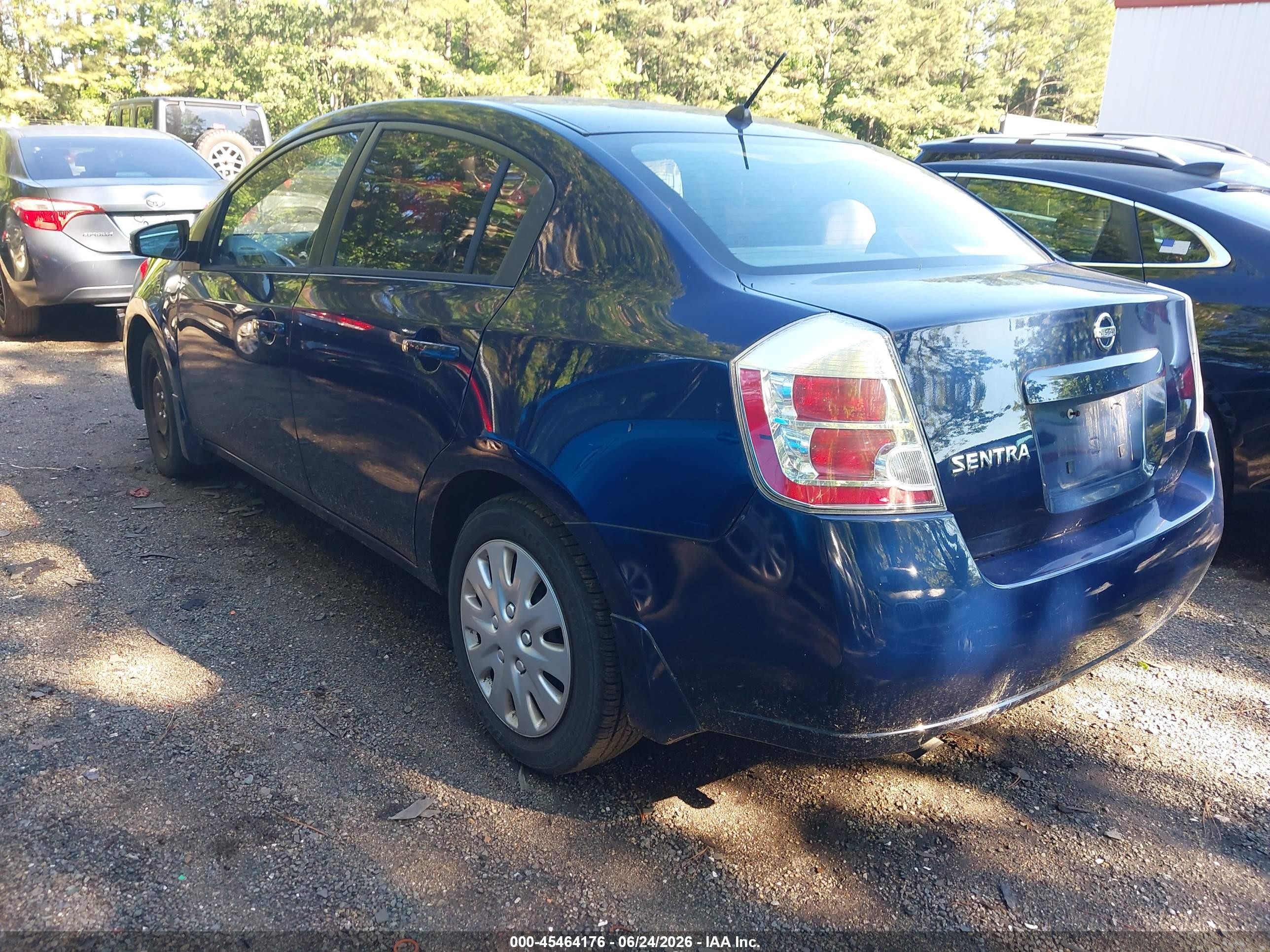 2008 Nissan Sentra 2.0 S Blue vin: 3N1AB61E88L745561