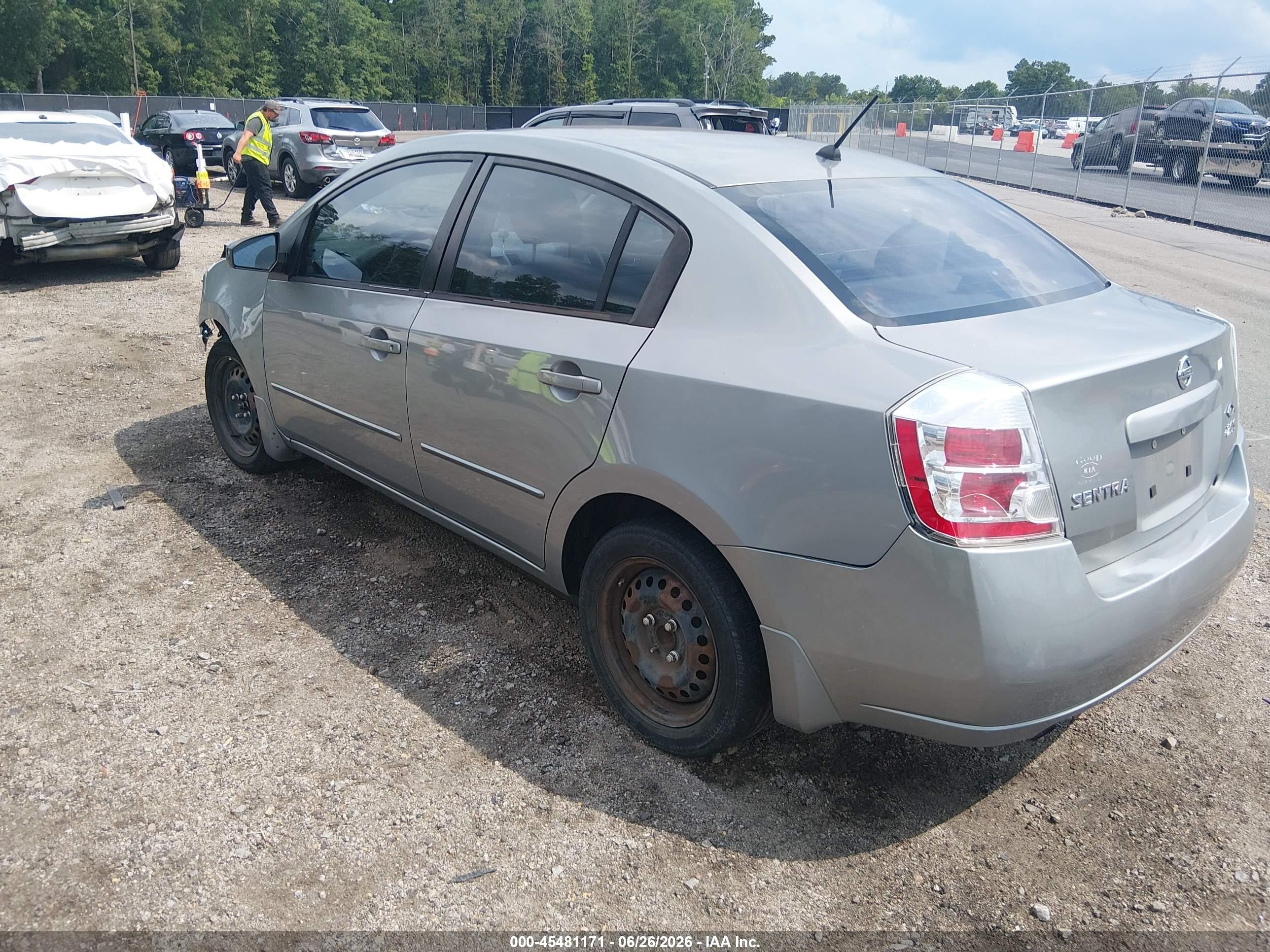 2008 Nissan Sentra 2.0s Gray vin: 3N1AB61E88L756947