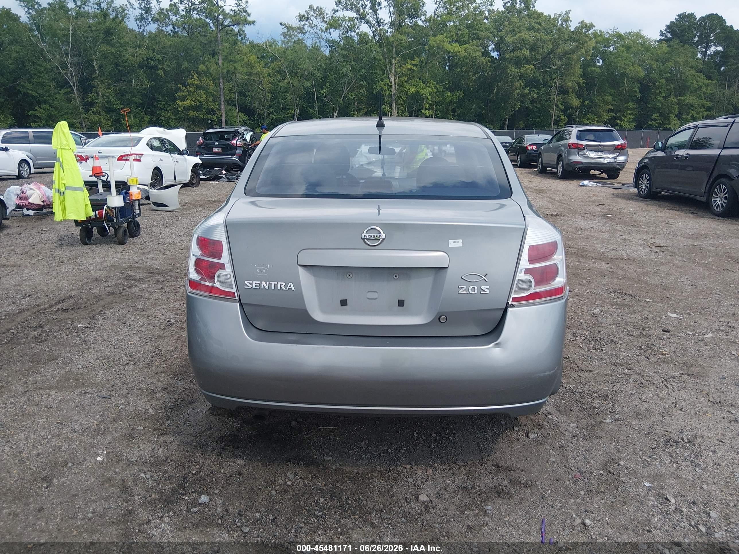 2008 Nissan Sentra 2.0s Gray vin: 3N1AB61E88L756947