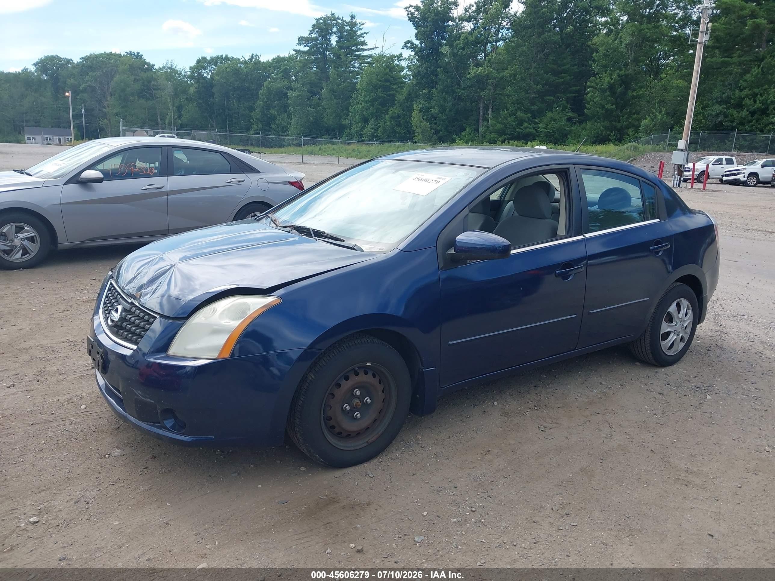2009 Nissan Sentra 2.0 Blue vin: 3N1AB61E89L670264