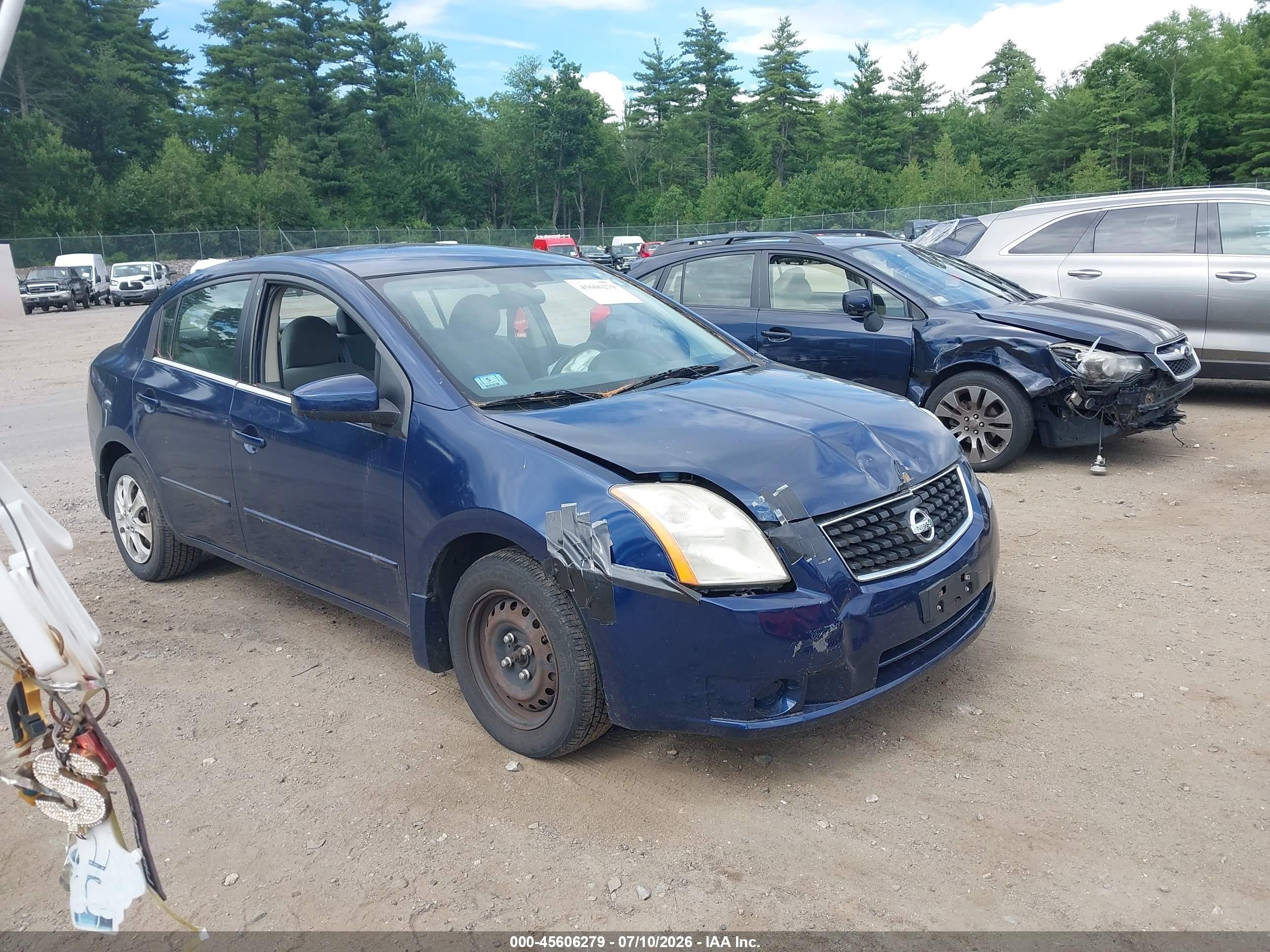 2009 Nissan Sentra 2.0 Blue vin: 3N1AB61E89L670264