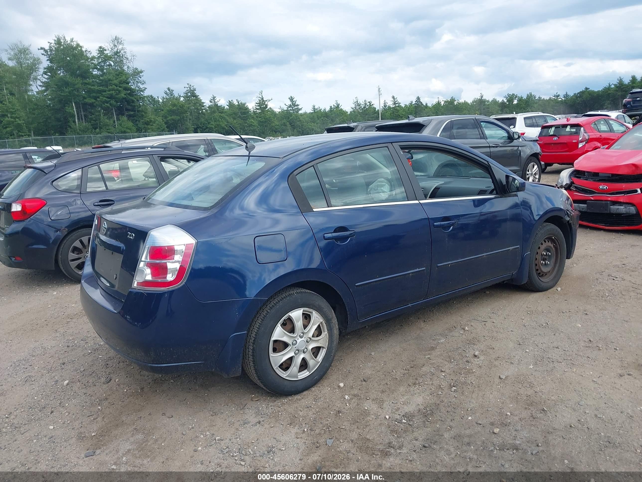 2009 Nissan Sentra 2.0 Blue vin: 3N1AB61E89L670264