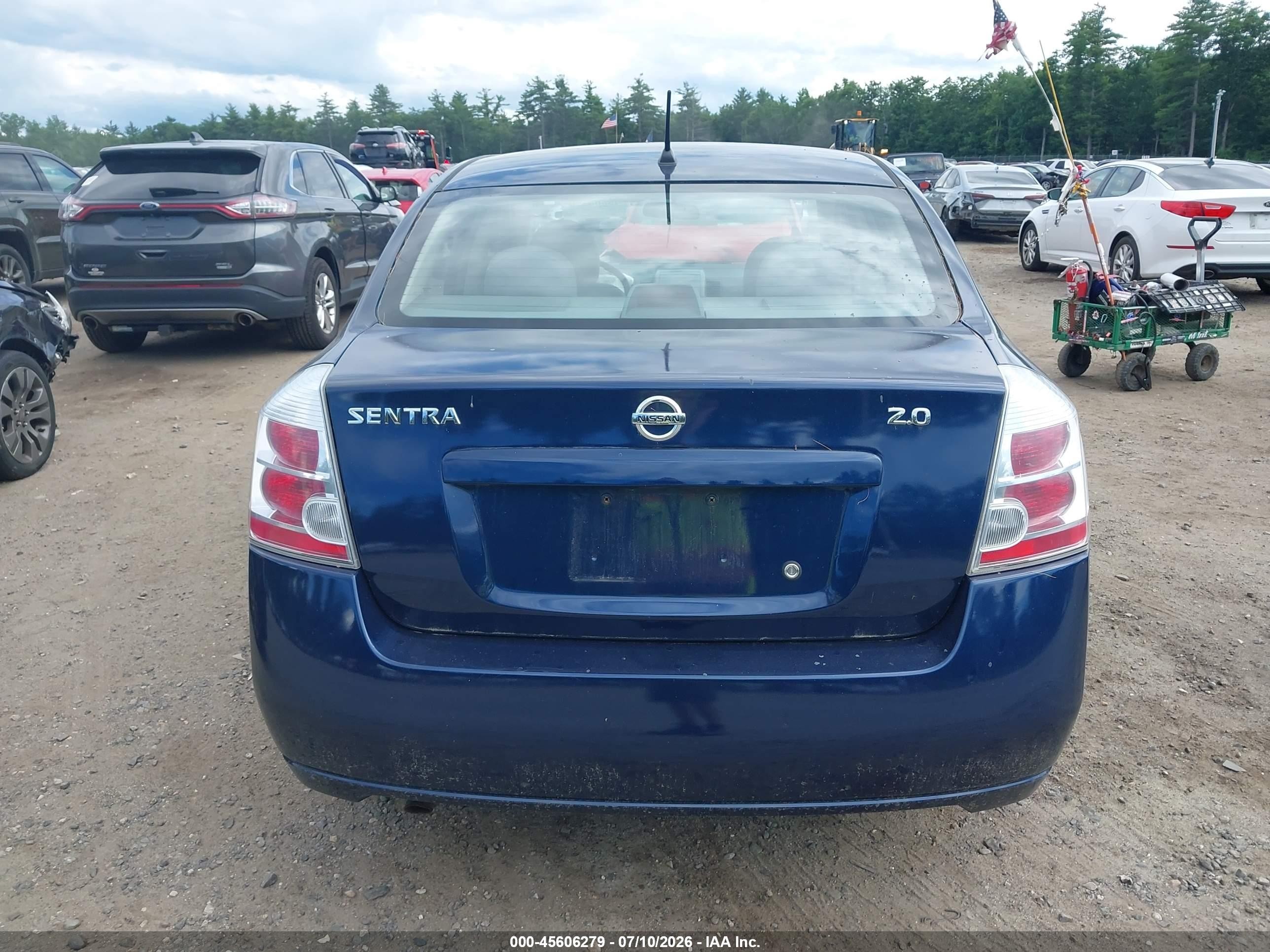 2009 Nissan Sentra 2.0 Blue vin: 3N1AB61E89L670264