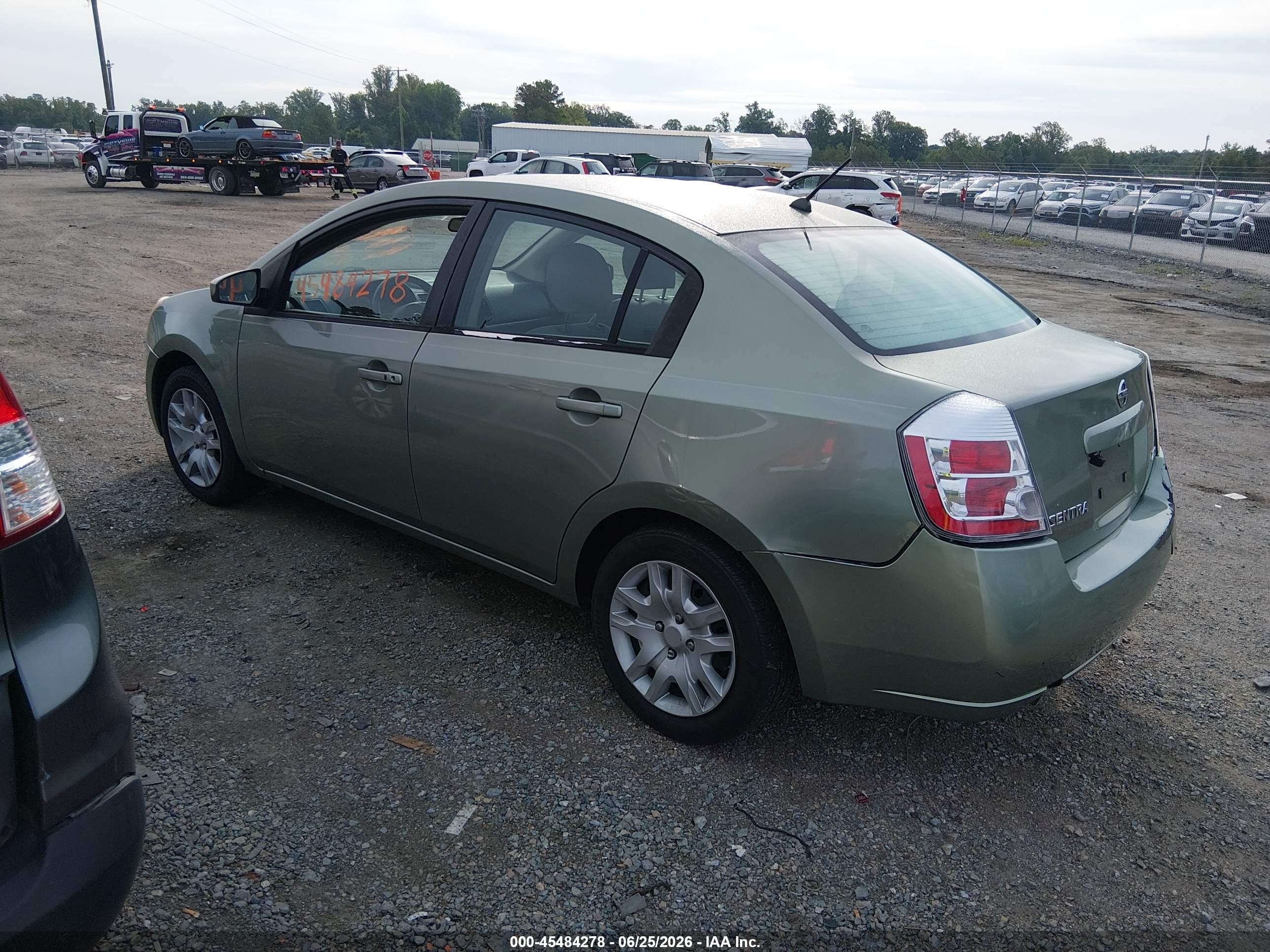 2007 Nissan Sentra 2.0s Green vin: 3N1AB61E97L687152