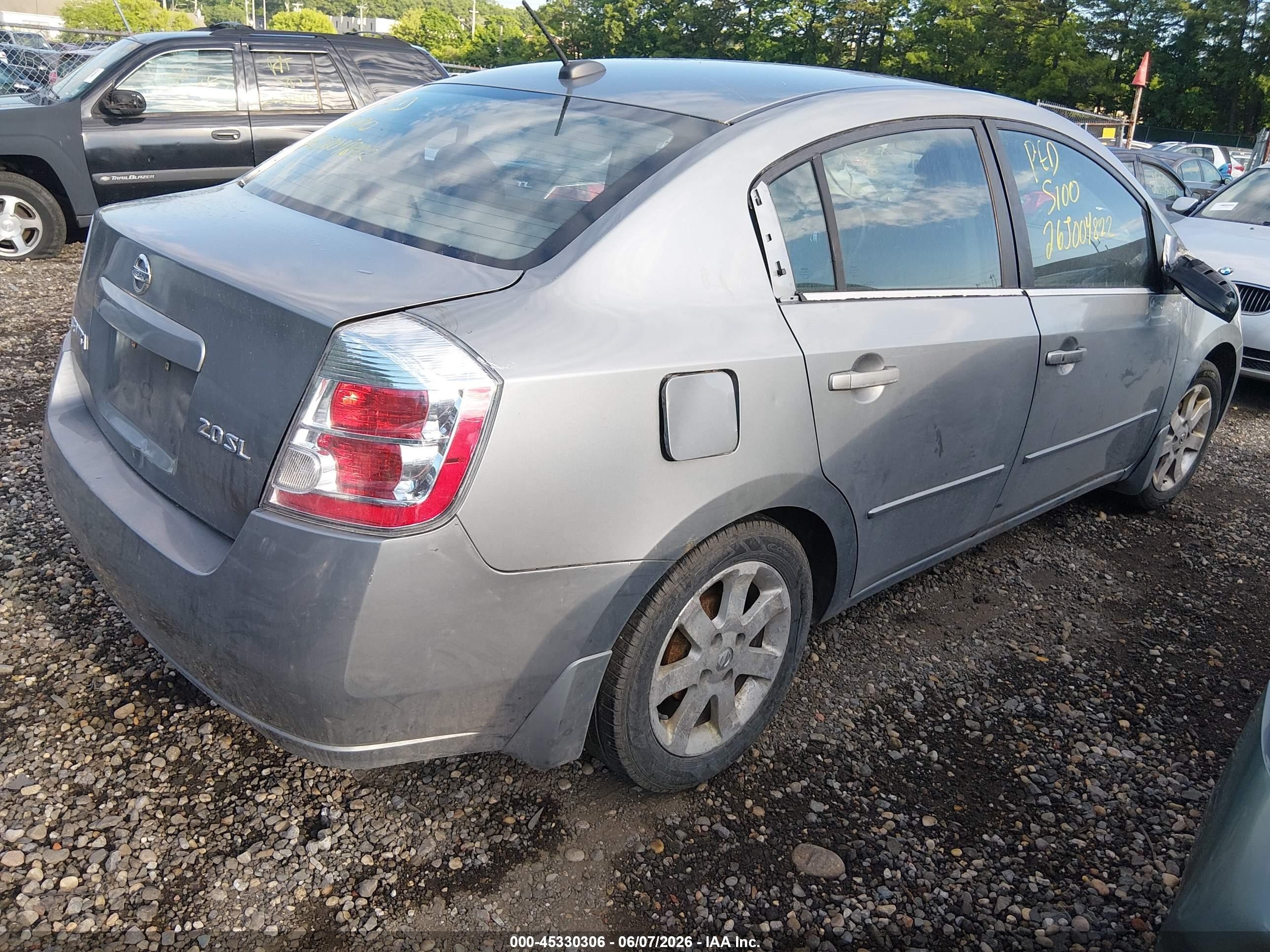 2007 Nissan Sentra 2.0sl Gray vin: 3N1AB61E97L704886
