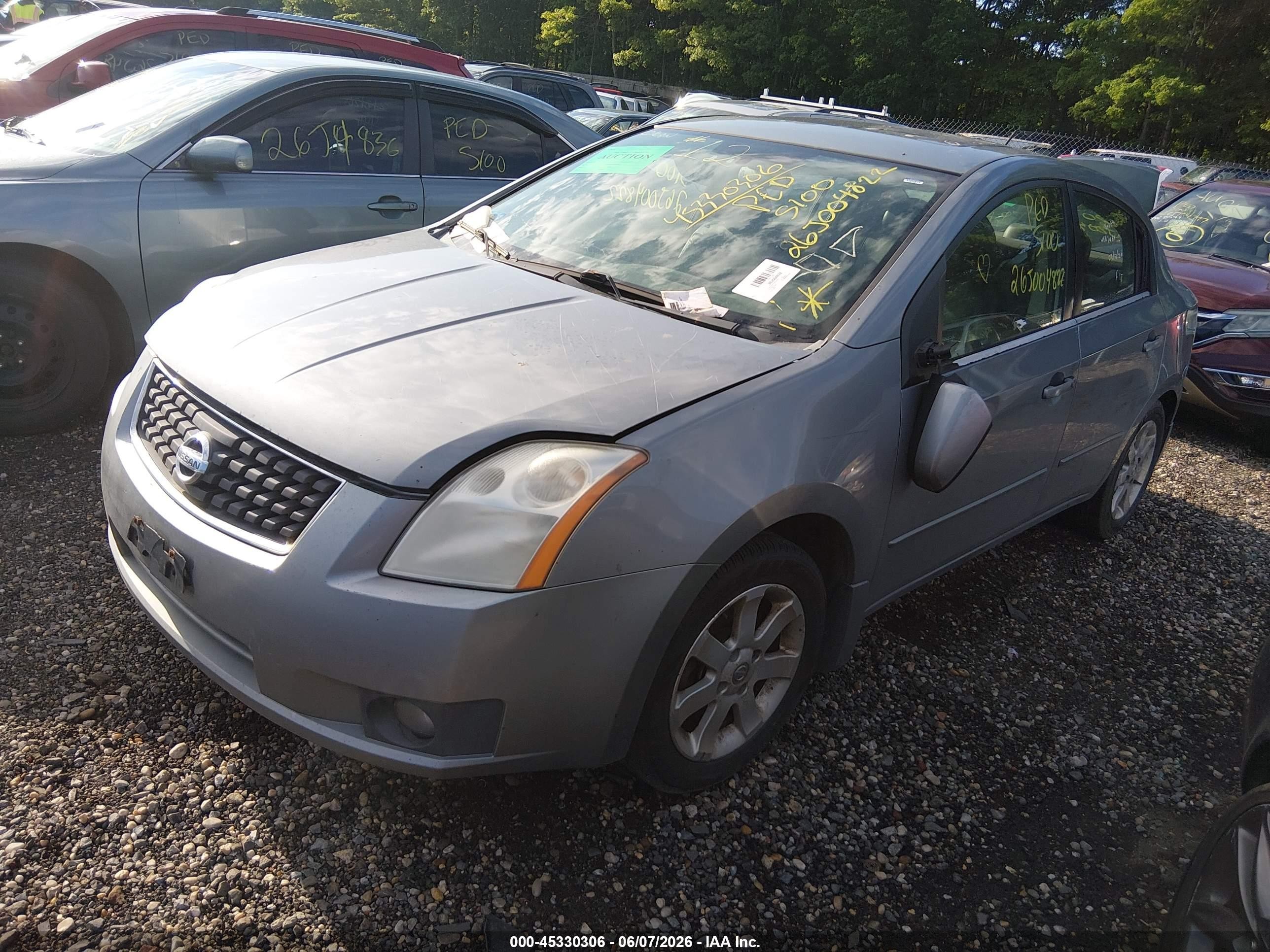 2007 Nissan Sentra 2.0sl Gray vin: 3N1AB61E97L704886