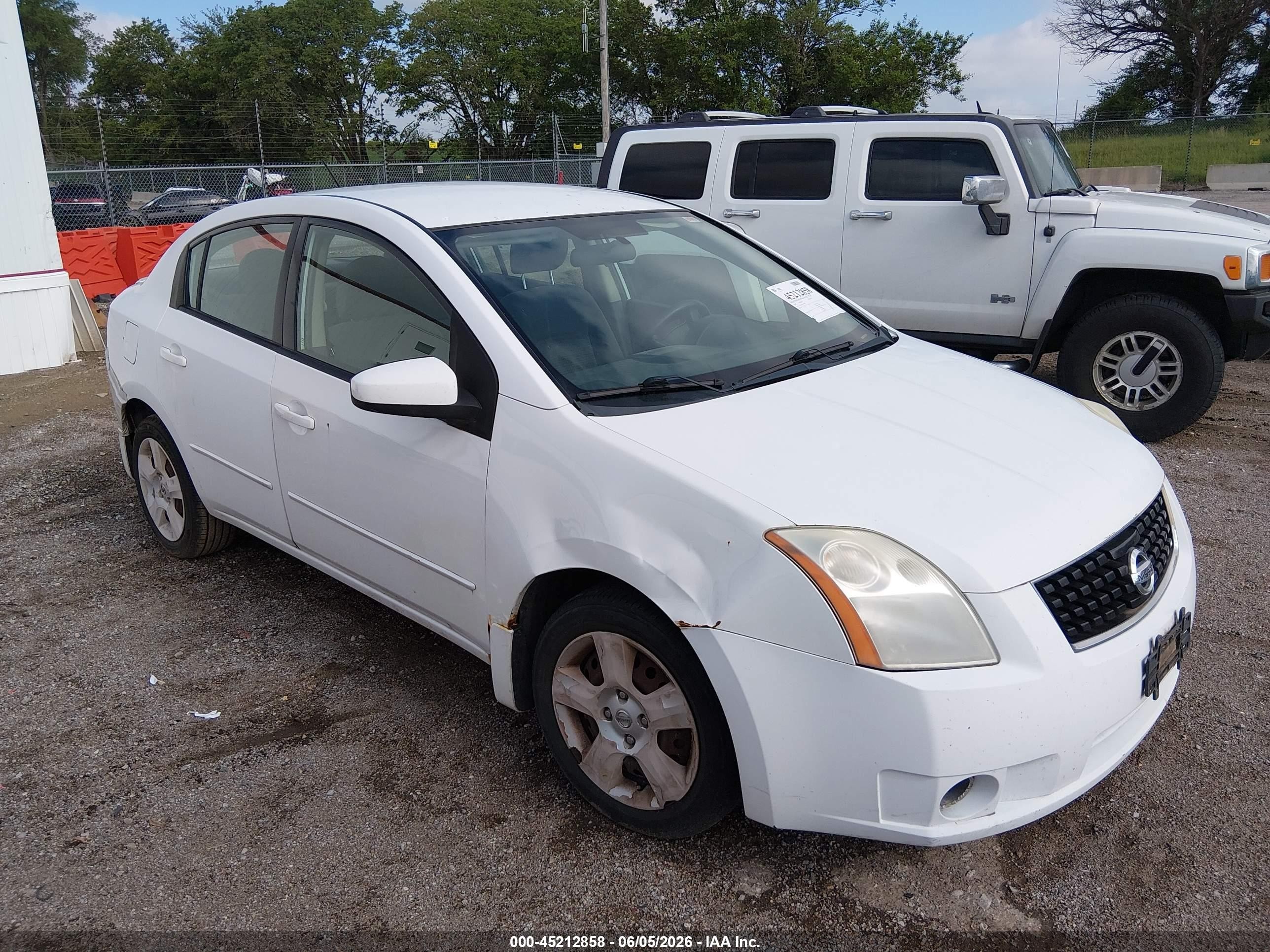2008 Nissan Sentra 2.0s White vin: 3N1AB61E98L618835